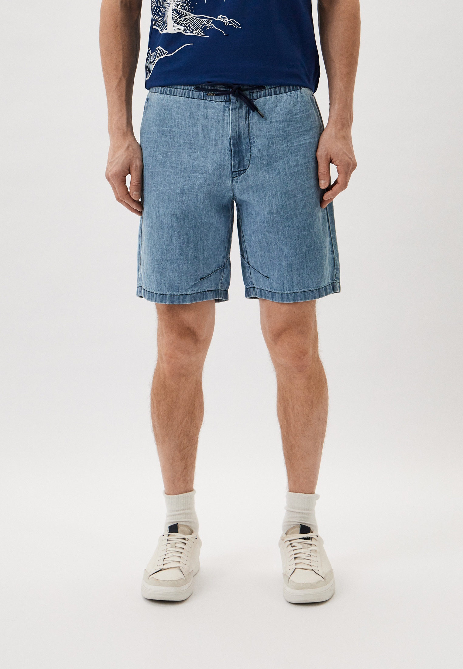 Мужские джинсовые шорты Bikkembergs (Биккембергс) CO04602T501A