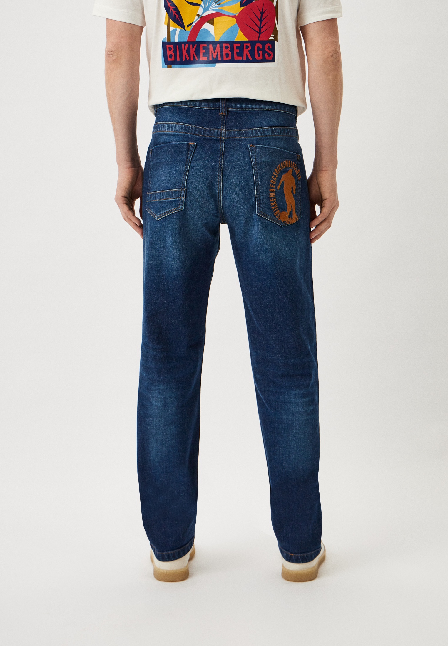 Мужские прямые джинсы Bikkembergs (Биккембергс) CQ10228S3976: изображение 7
