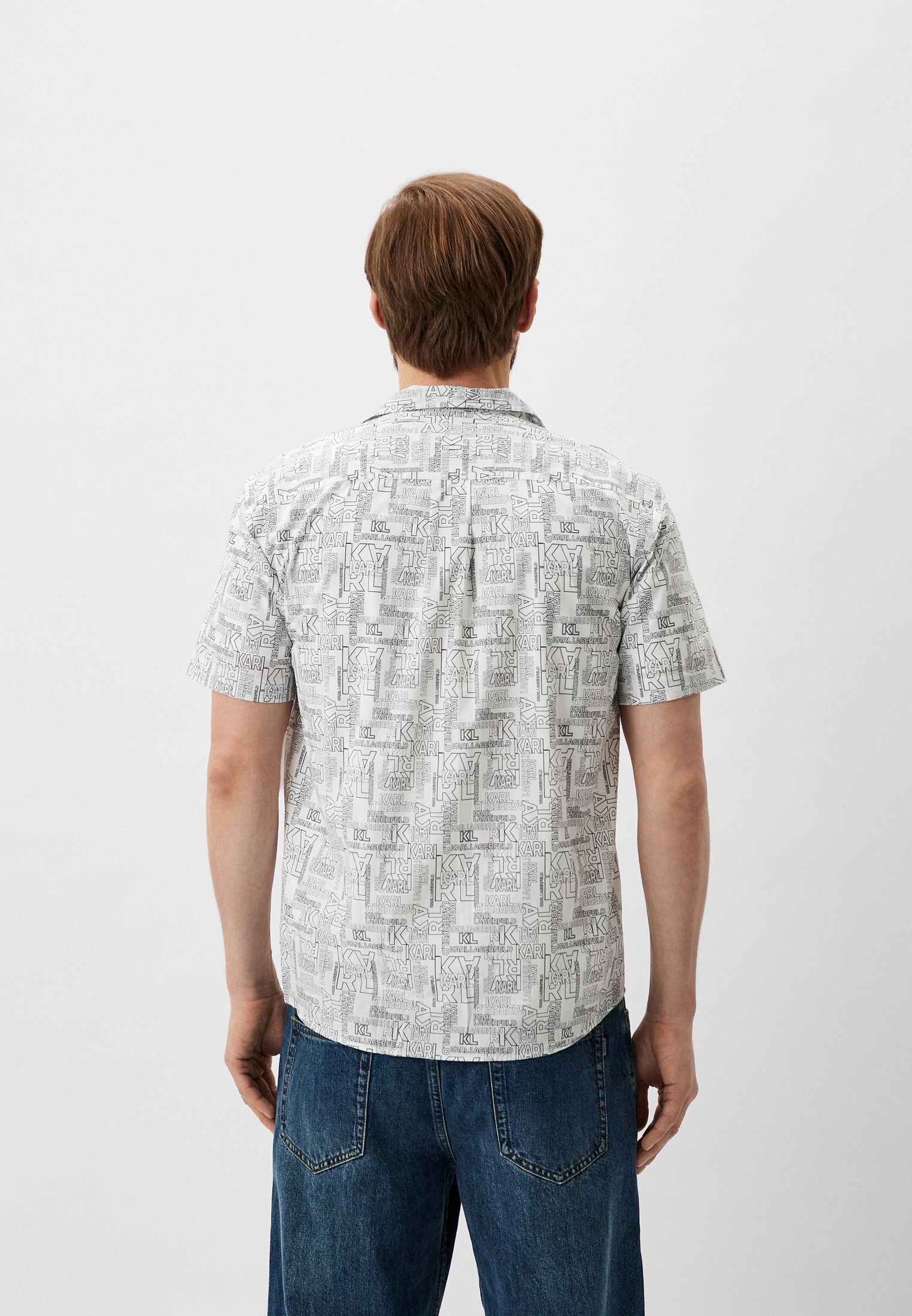 Рубашка с коротким рукавом Karl Lagerfeld (Карл Лагерфельд) 605521-541676: изображение 6