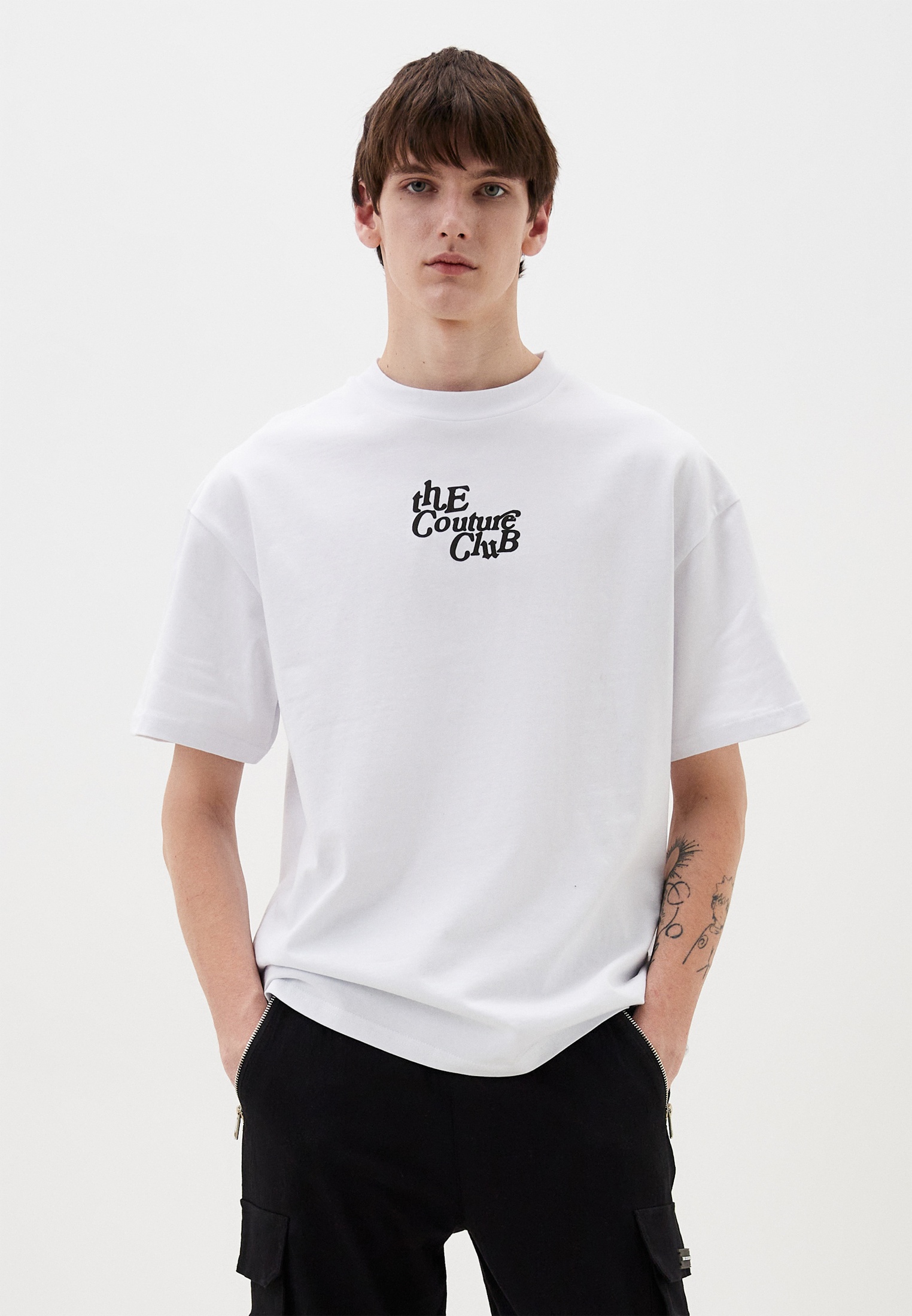 Футболка с коротким рукавом The Couture Club TCCM2143/WHITE