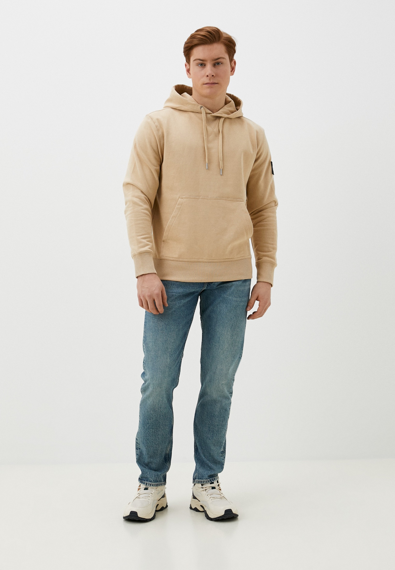 Мужские худи Calvin Klein Jeans J30J323430 цвет бежевый купить за 15999 ...