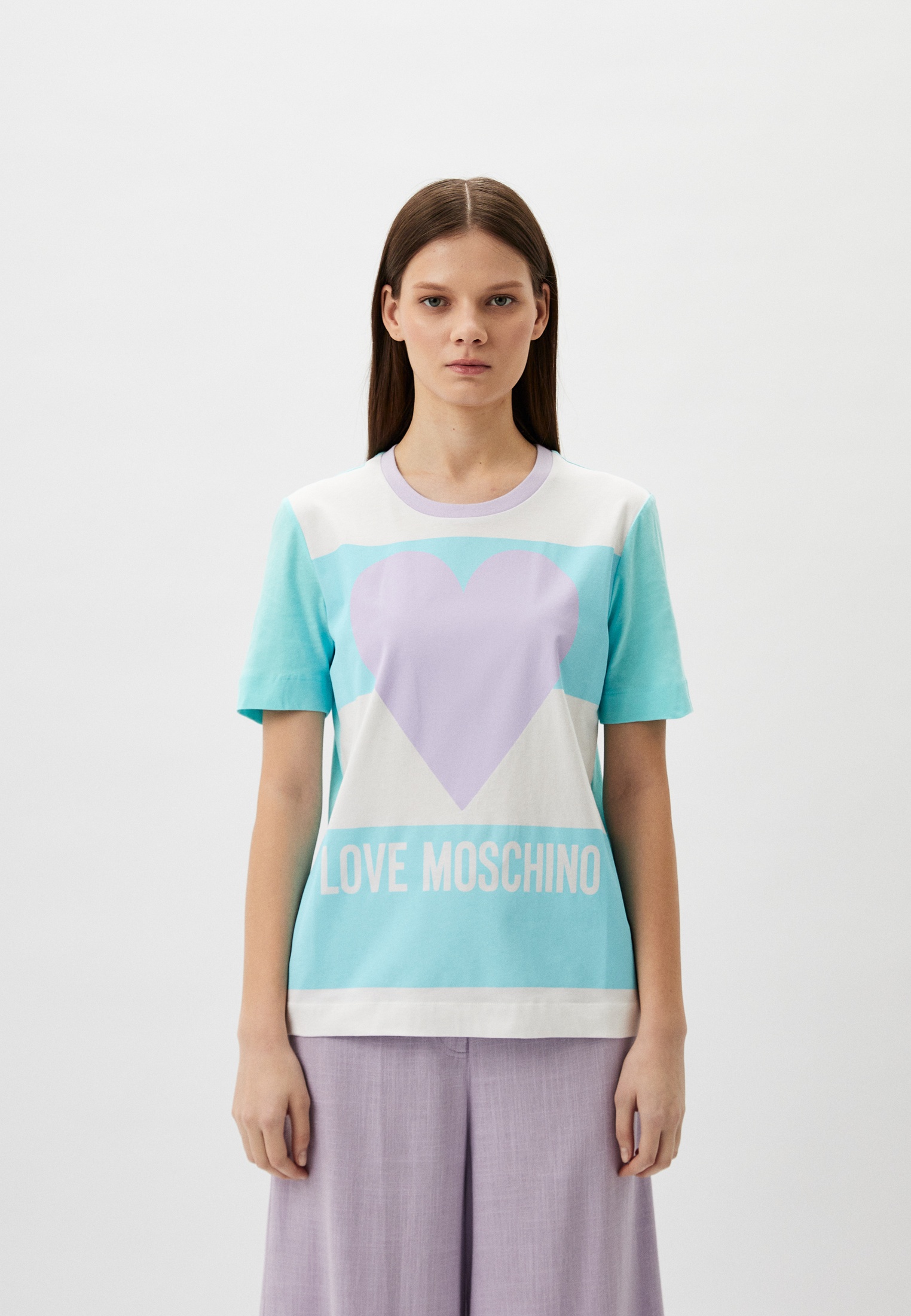 Футболка с коротким рукавом Love Moschino (Лав Москино) W 4 F15 4I M 3876