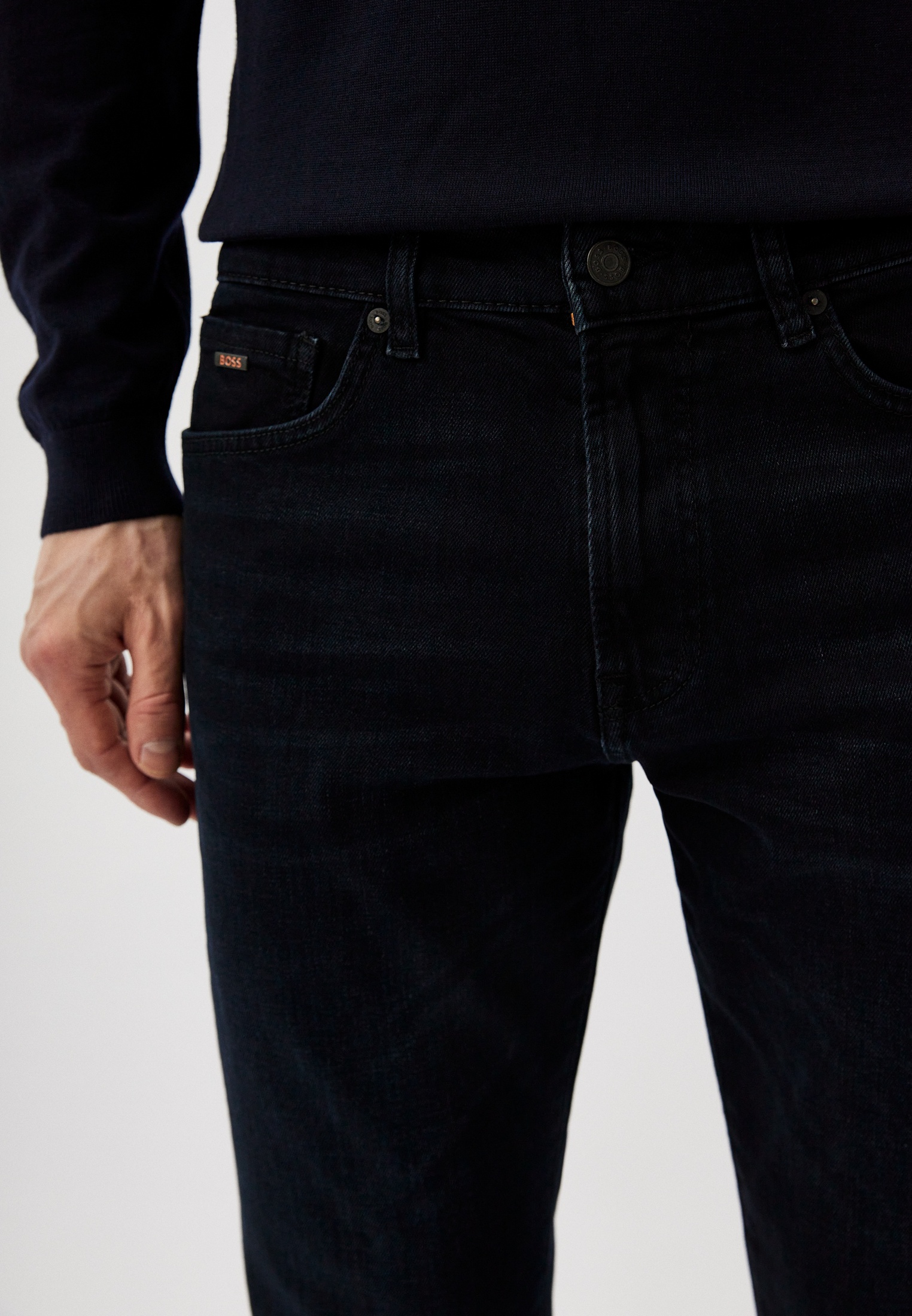 Мужские прямые джинсы Boss (Босс) 50506924: изображение 4