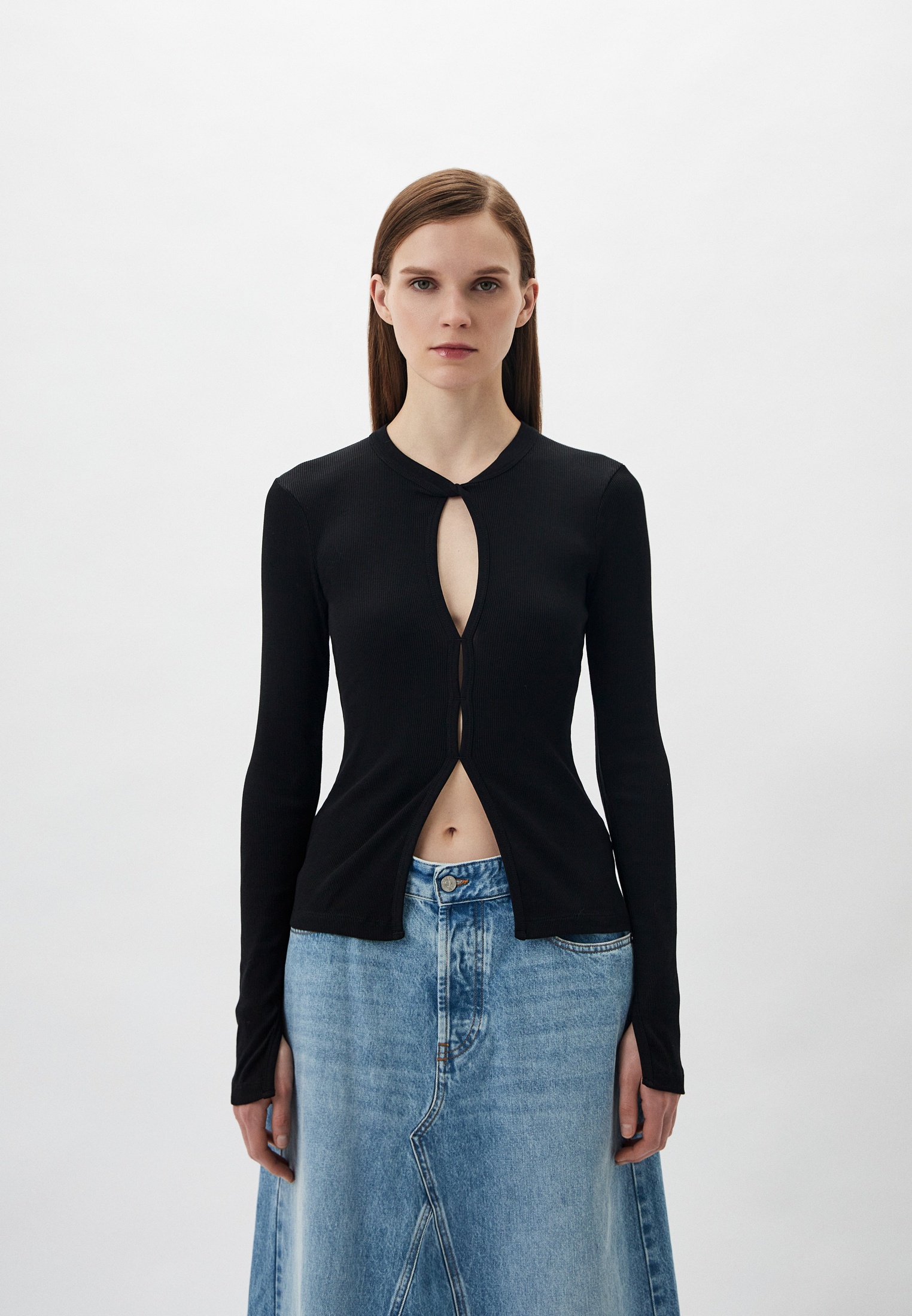 Футболка с длинным рукавом Helmut Lang (Хельмут Ланг) N09HW506