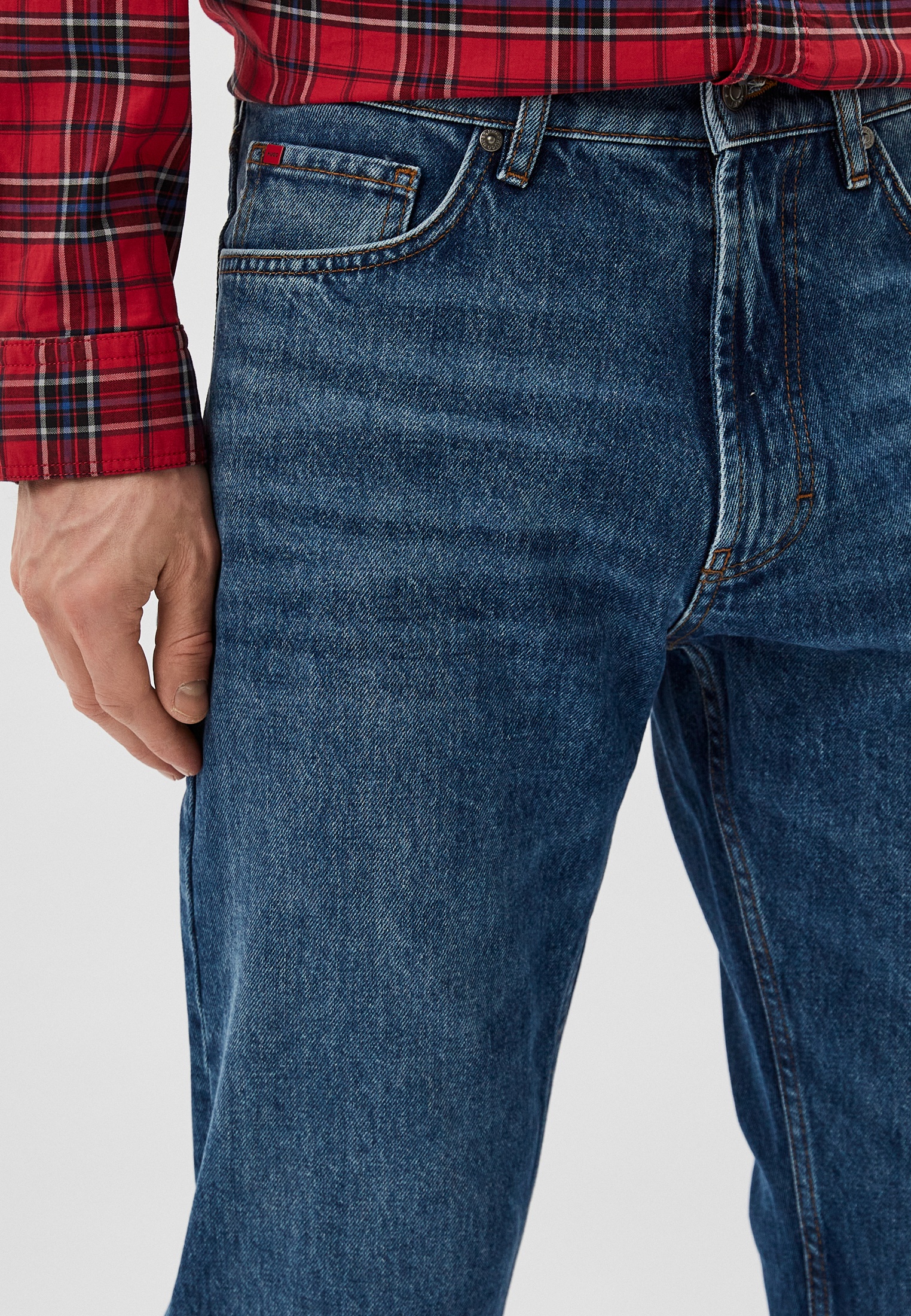 Мужские прямые джинсы Hugo (Хуго) 50507477: изображение 4