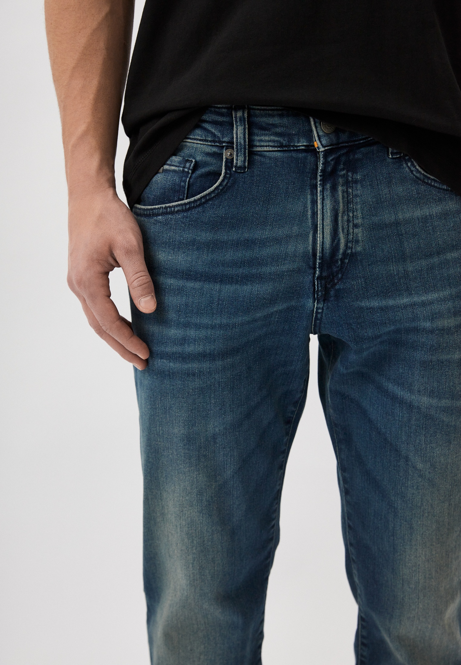 Мужские зауженные джинсы Boss (Босс) 50506707: изображение 4