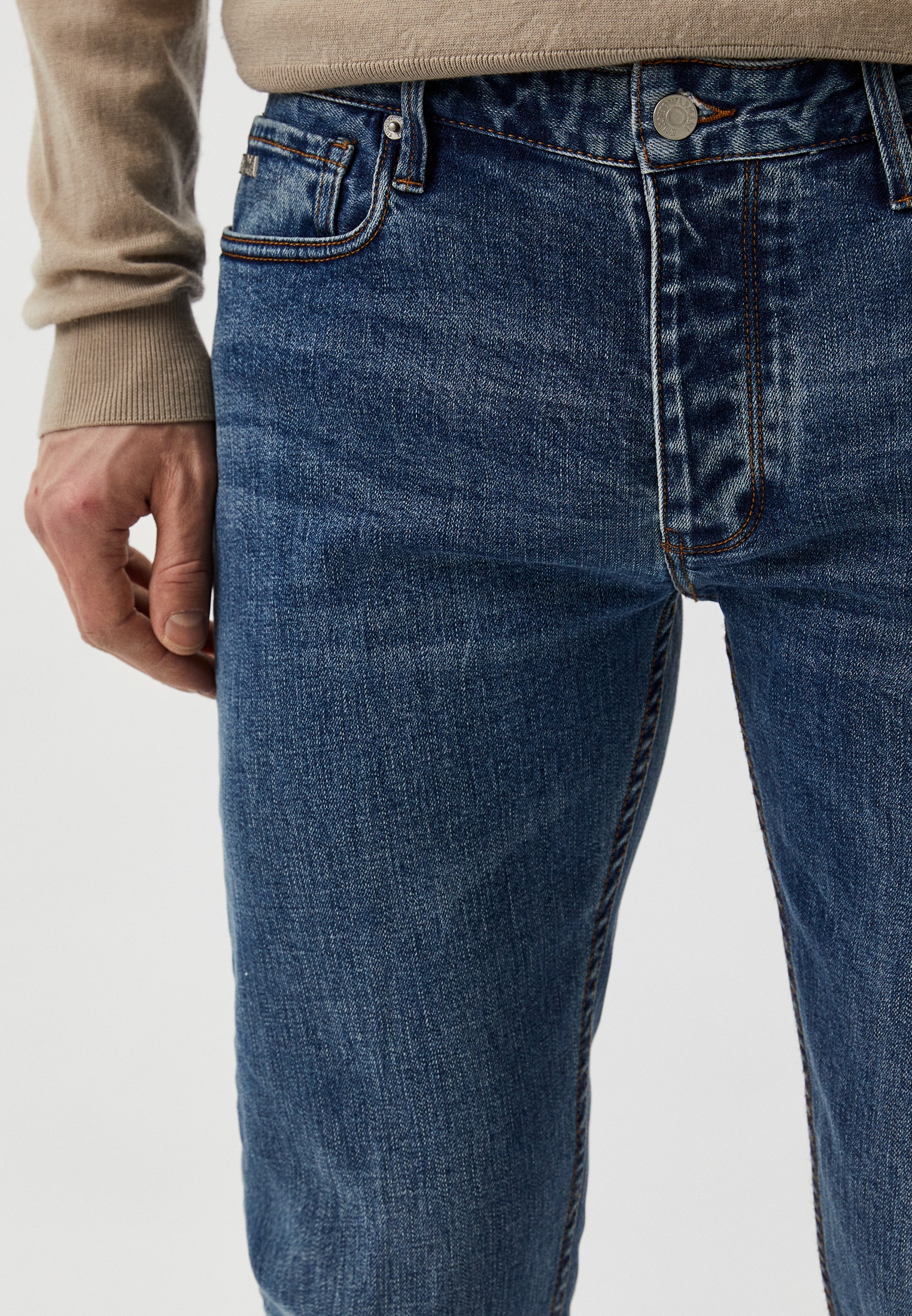 Мужские зауженные джинсы Emporio Armani (Эмпорио Армани) 3D1J75 1DRRZ: изображение 4