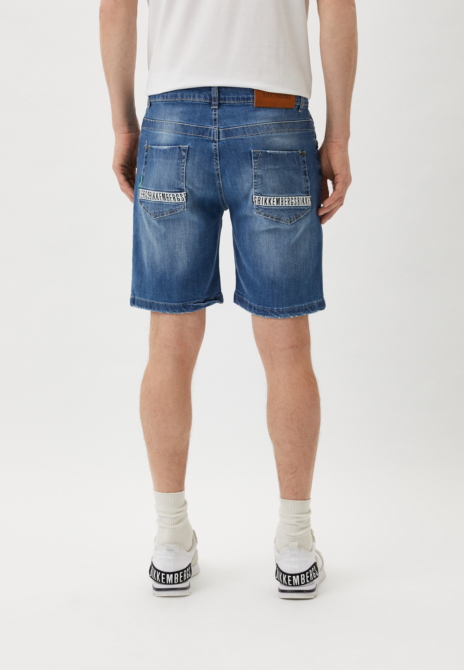 Мужские джинсовые шорты Bikkembergs (Биккембергс) PBMD0002: изображение 3