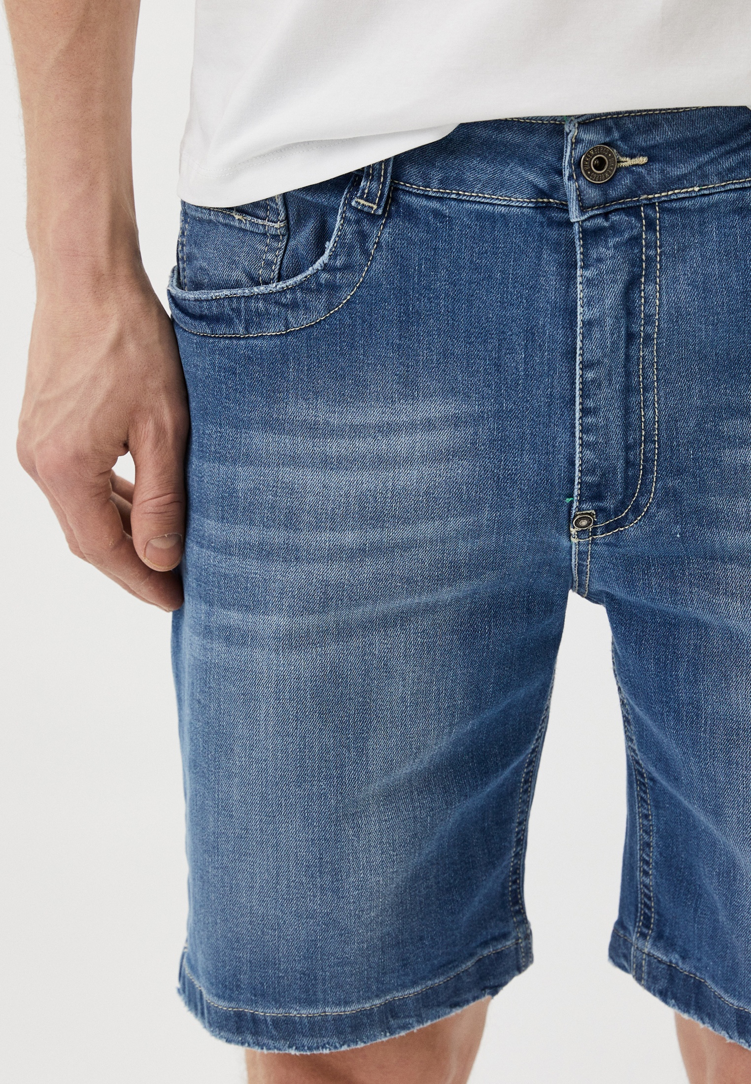 Мужские джинсовые шорты Bikkembergs (Биккембергс) PBMD0002: изображение 4