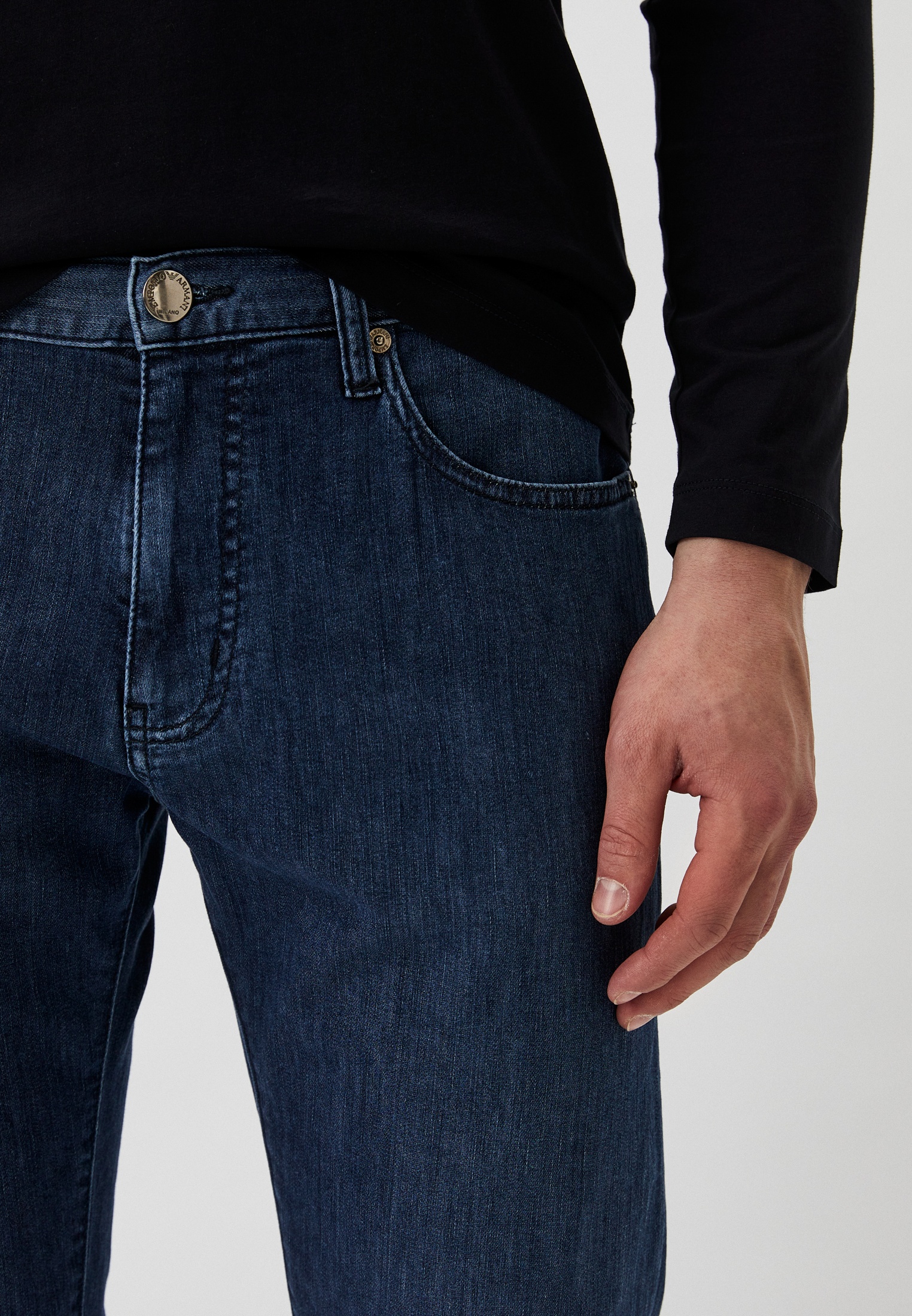 Мужские прямые джинсы Emporio Armani (Эмпорио Армани) 8N1J45 1D85Z: изображение 17