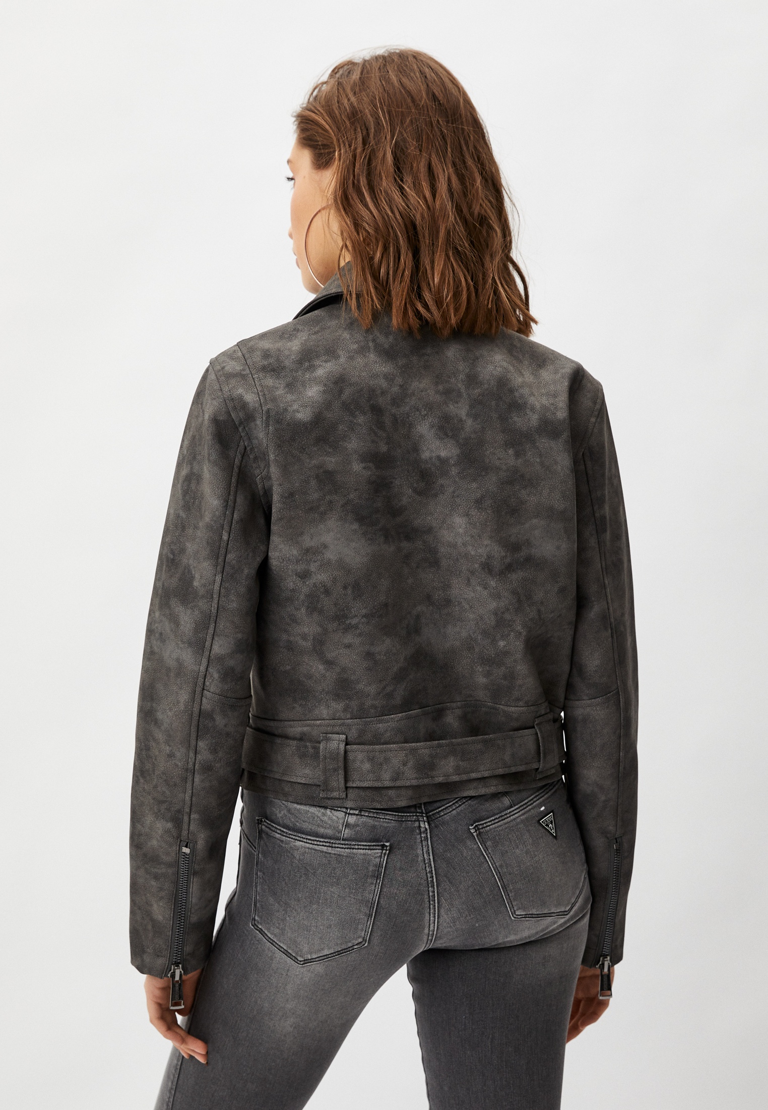 Кожаная куртка женская Guess (Гесс) W4GL19WG0Z0 купить за 12197 руб.