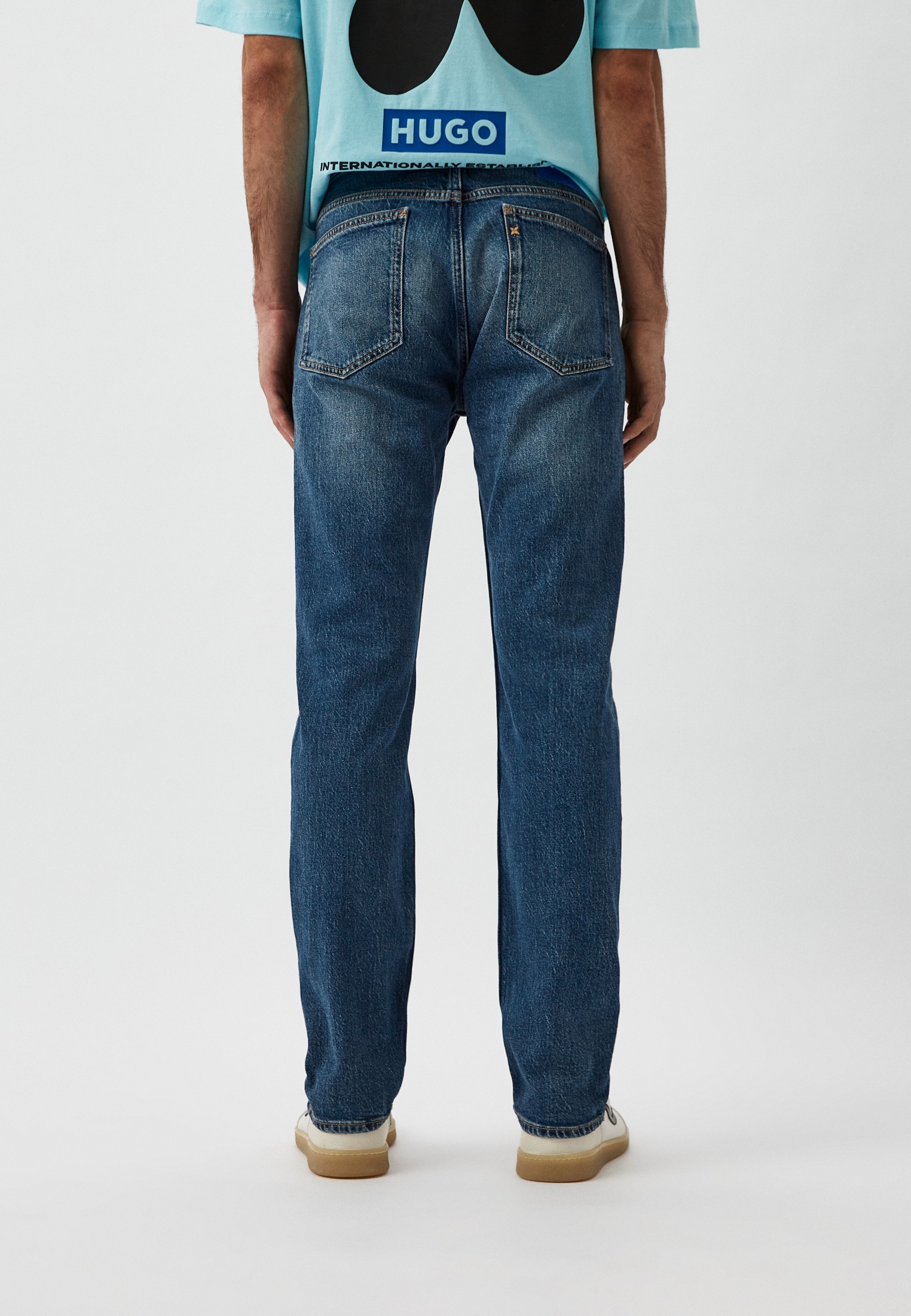 Мужские зауженные джинсы Hugo (Хуго) 50513575: изображение 3