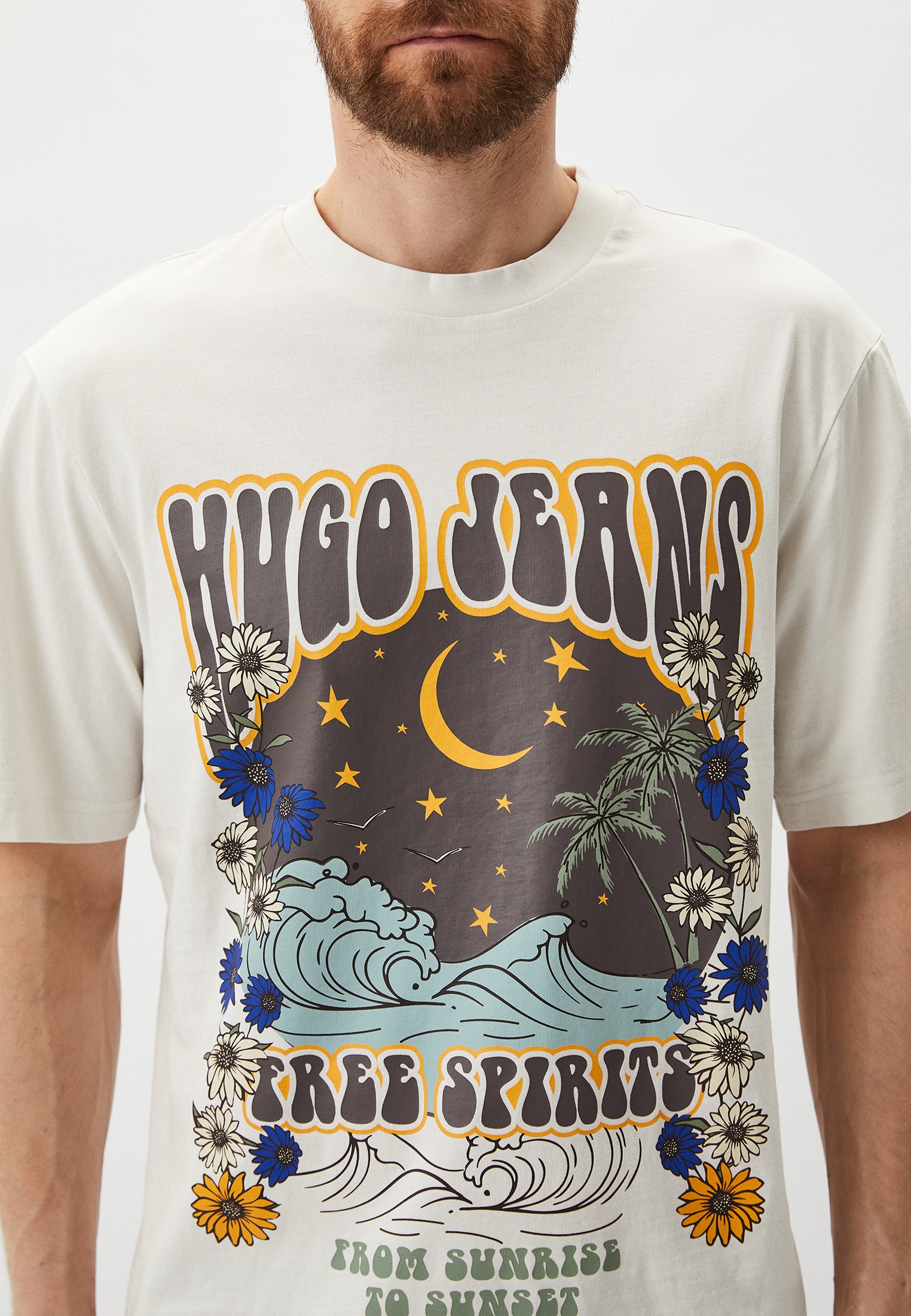 Мужская футболка Hugo (Хуго) 50513199: изображение 4
