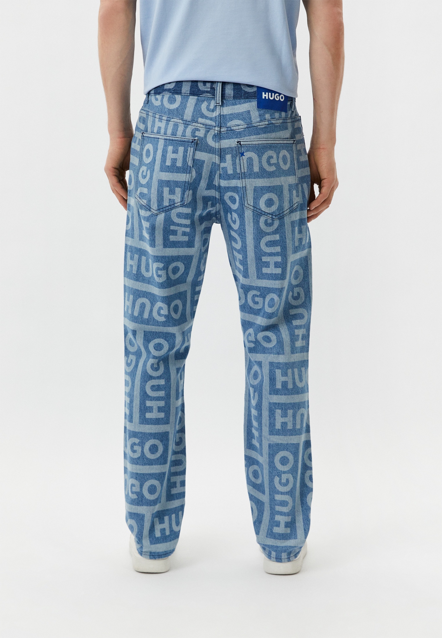 Мужские прямые джинсы Hugo (Хуго) 50513605: изображение 3