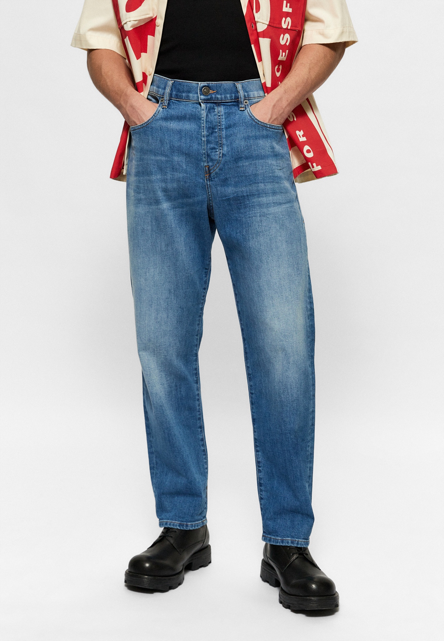 Мужские прямые джинсы Diesel (Дизель) A051570EHAJ: изображение 1
