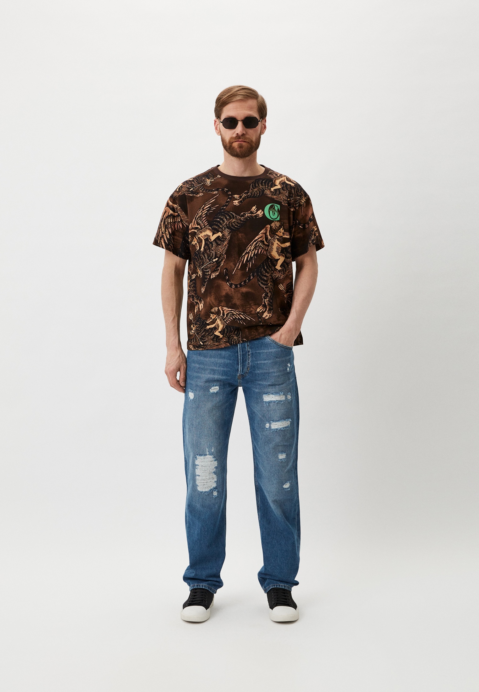 Мужские прямые джинсы Just Cavalli (Джаст Кавалли) 76OAB5R0DW079M30904: изображение 2