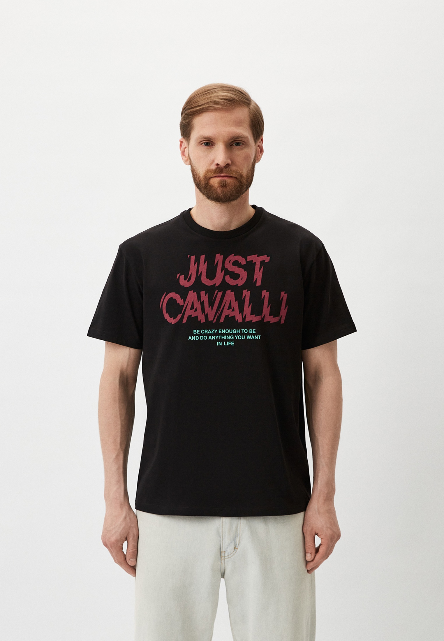 Мужская футболка Just Cavalli (Джаст Кавалли) 76OAHG07CJ318899: изображение 1