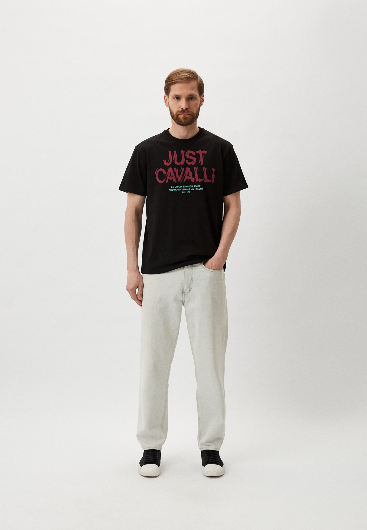 Мужская футболка Just Cavalli (Джаст Кавалли) 76OAHG07CJ318899: изображение 2