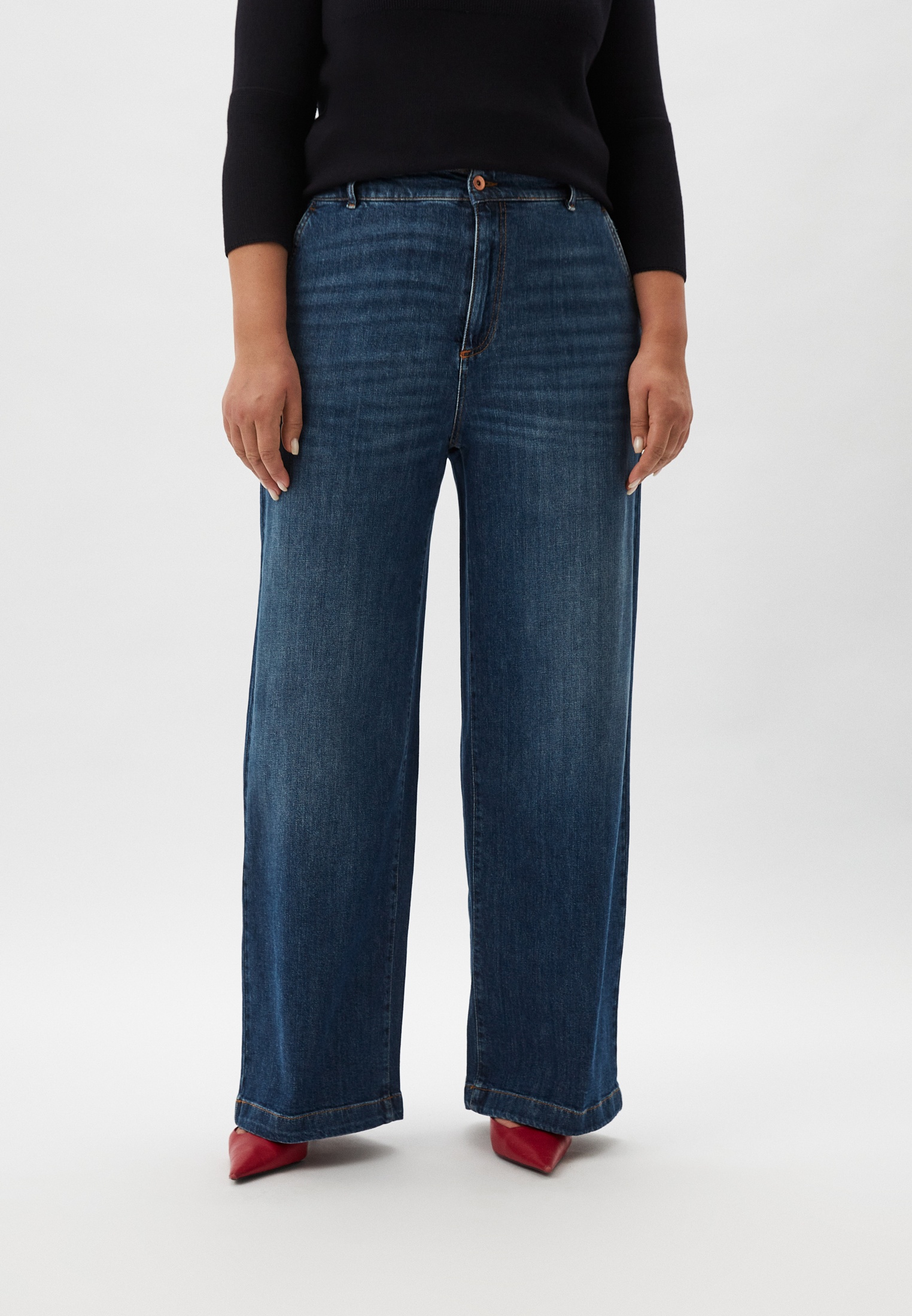 Широкие и расклешенные джинсы Marina Rinaldi Sport 2418181096