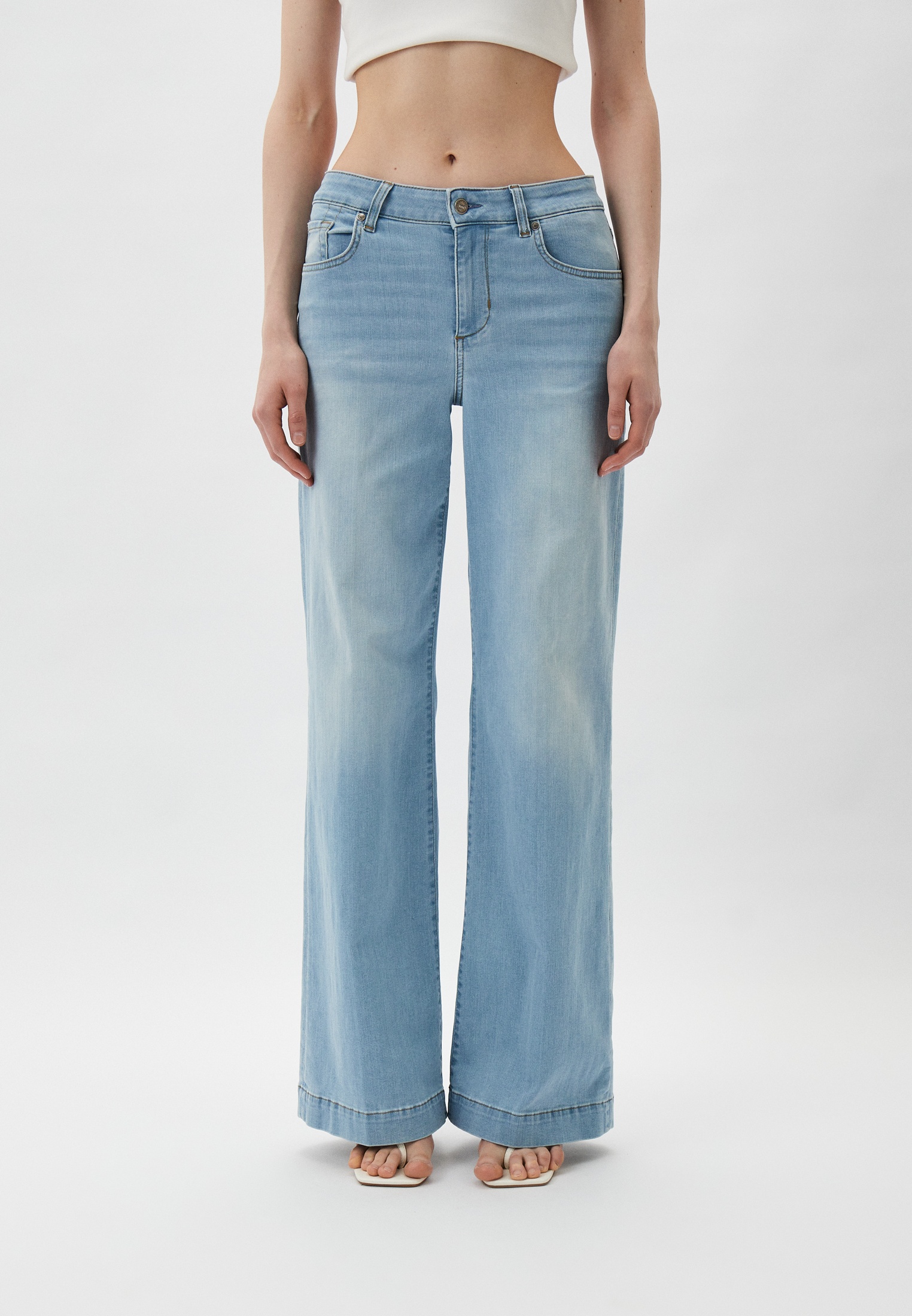 Широкие и расклешенные джинсы Liu Jo (Лиу Джо) UA4068 DS800