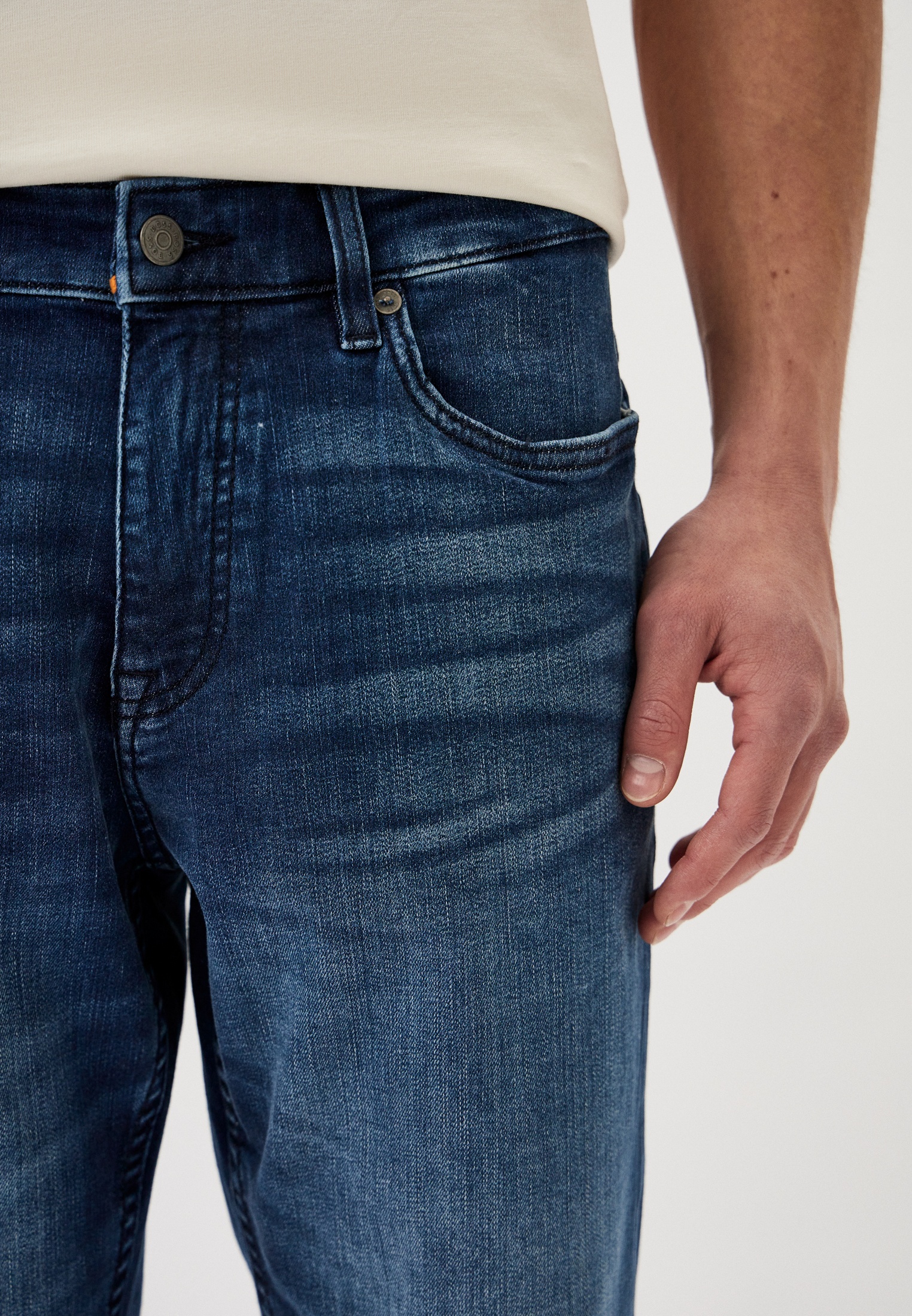 Мужские джинсовые шорты Boss (Босс) 50513494: изображение 4