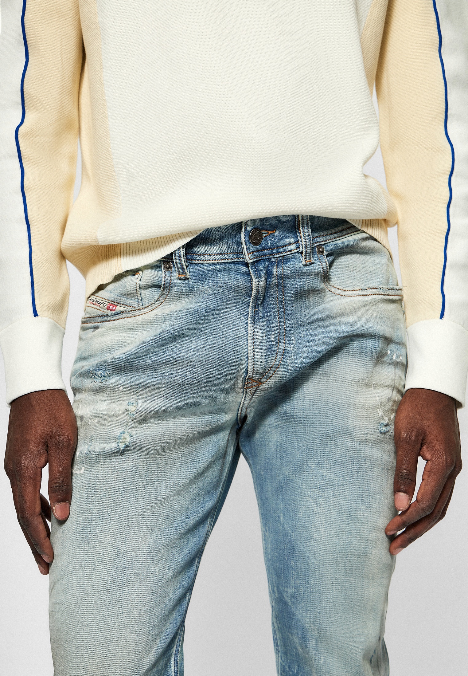 Мужские зауженные джинсы Diesel (Дизель) A0359609F08: изображение 9