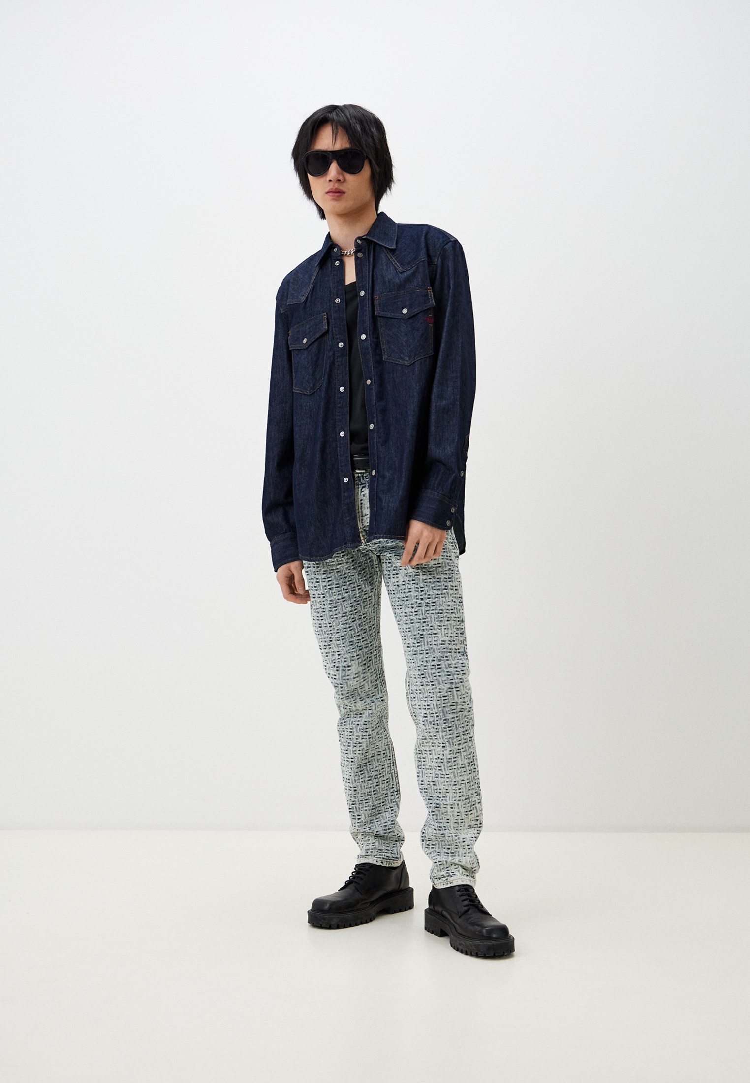 Мужские зауженные джинсы Diesel (Дизель) A056450EMAA: изображение 2