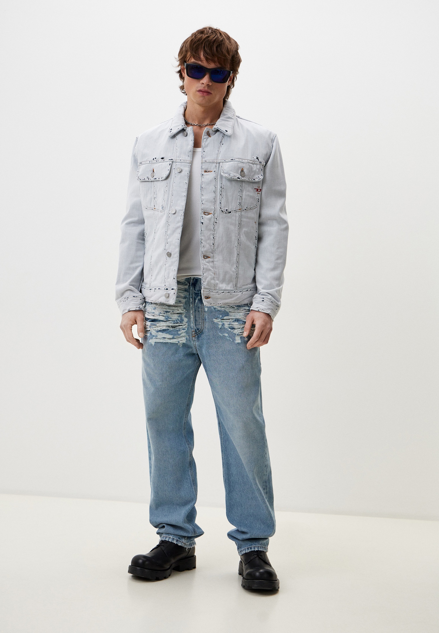 Мужские прямые джинсы Diesel (Дизель) A09496007N7: изображение 2