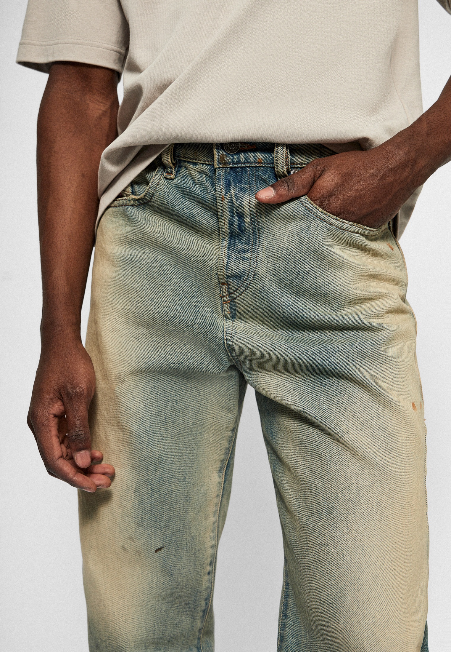 Мужские прямые джинсы Diesel (Дизель) A106480ENAV: изображение 4