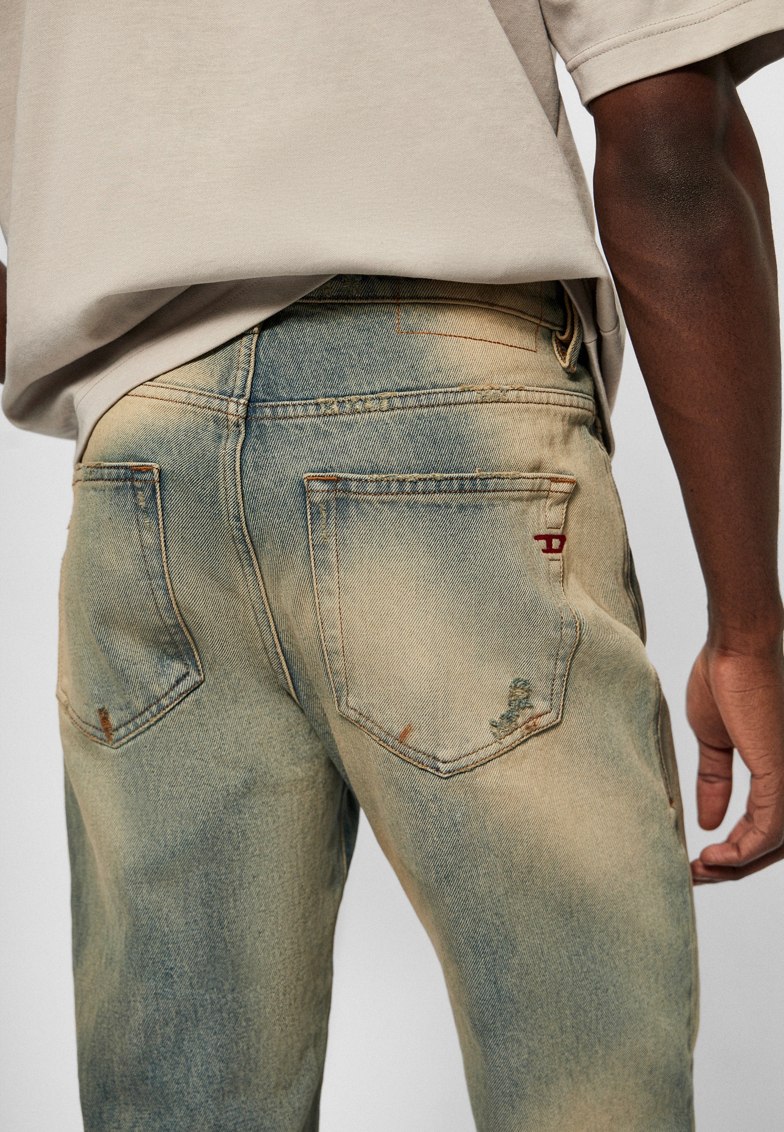Мужские прямые джинсы Diesel (Дизель) A106480ENAV: изображение 5