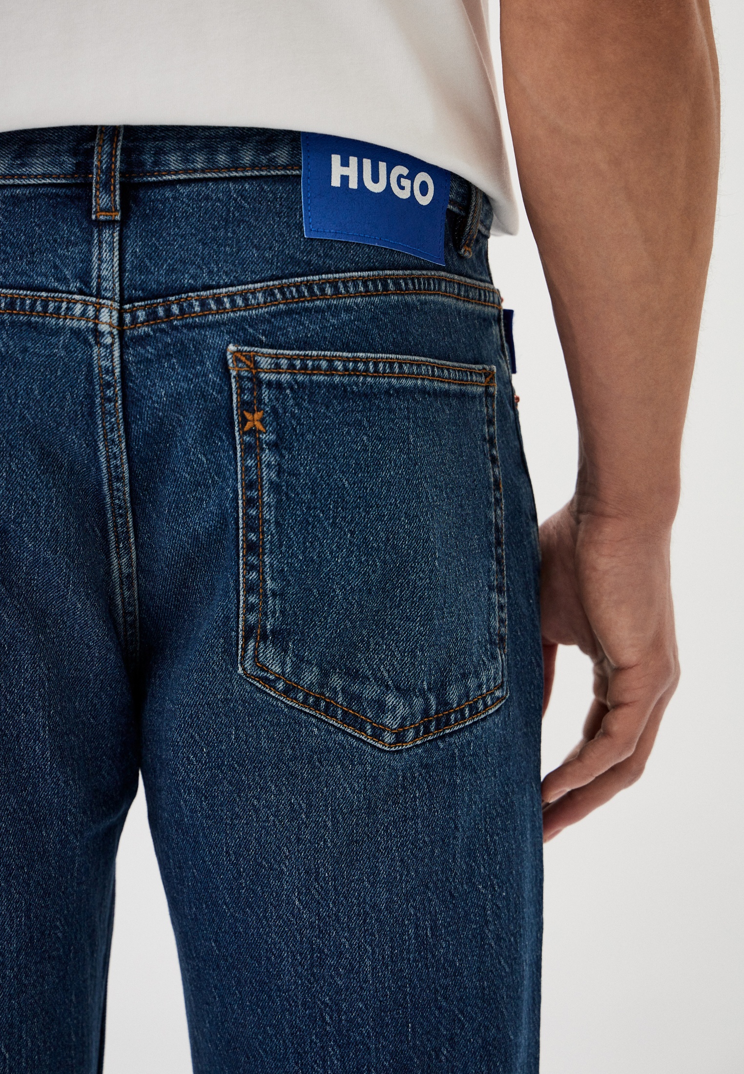 Мужские зауженные джинсы Hugo (Хуго) 50511502: изображение 4