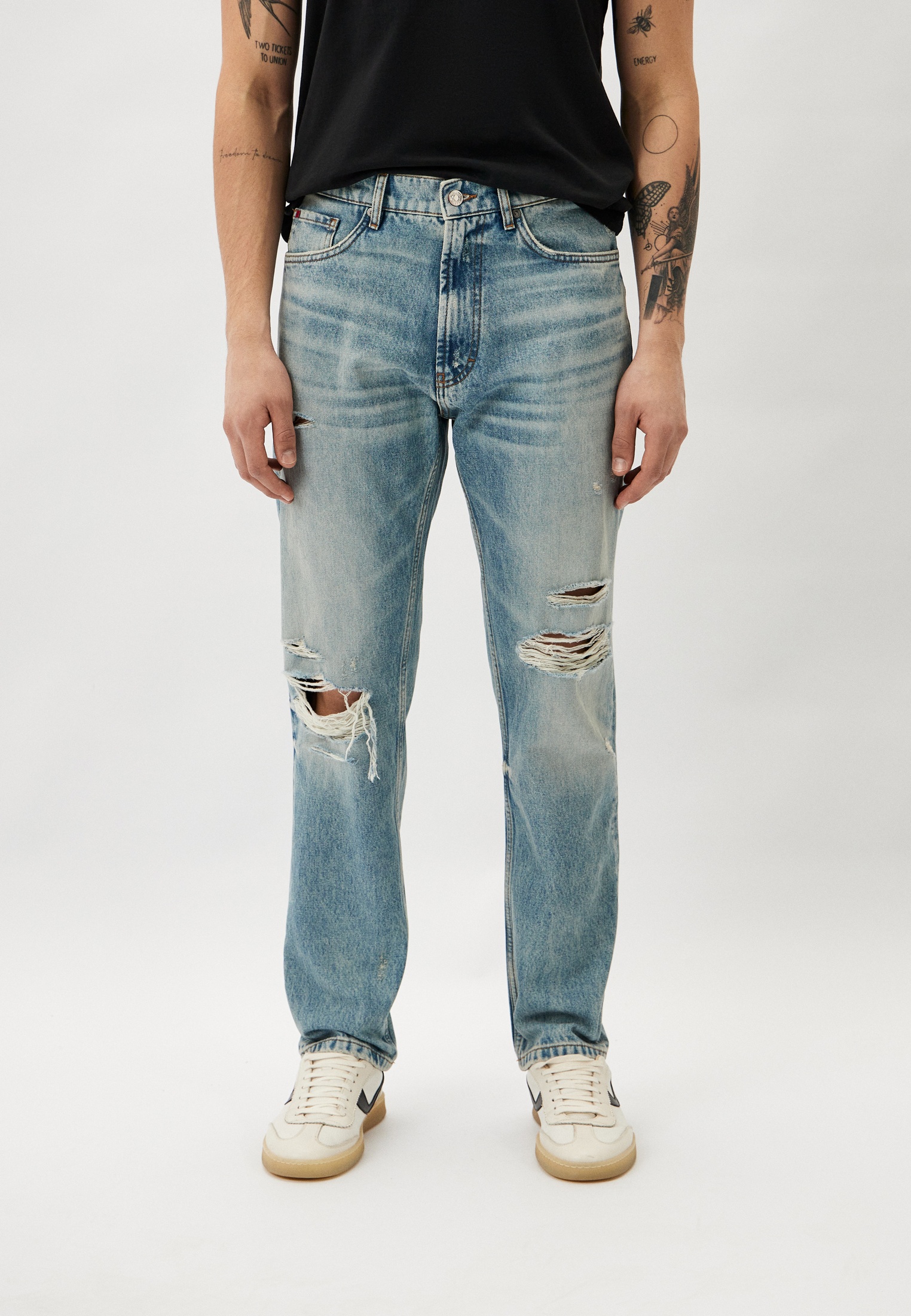 Мужские прямые джинсы Hugo (Хуго) 50511333: изображение 1