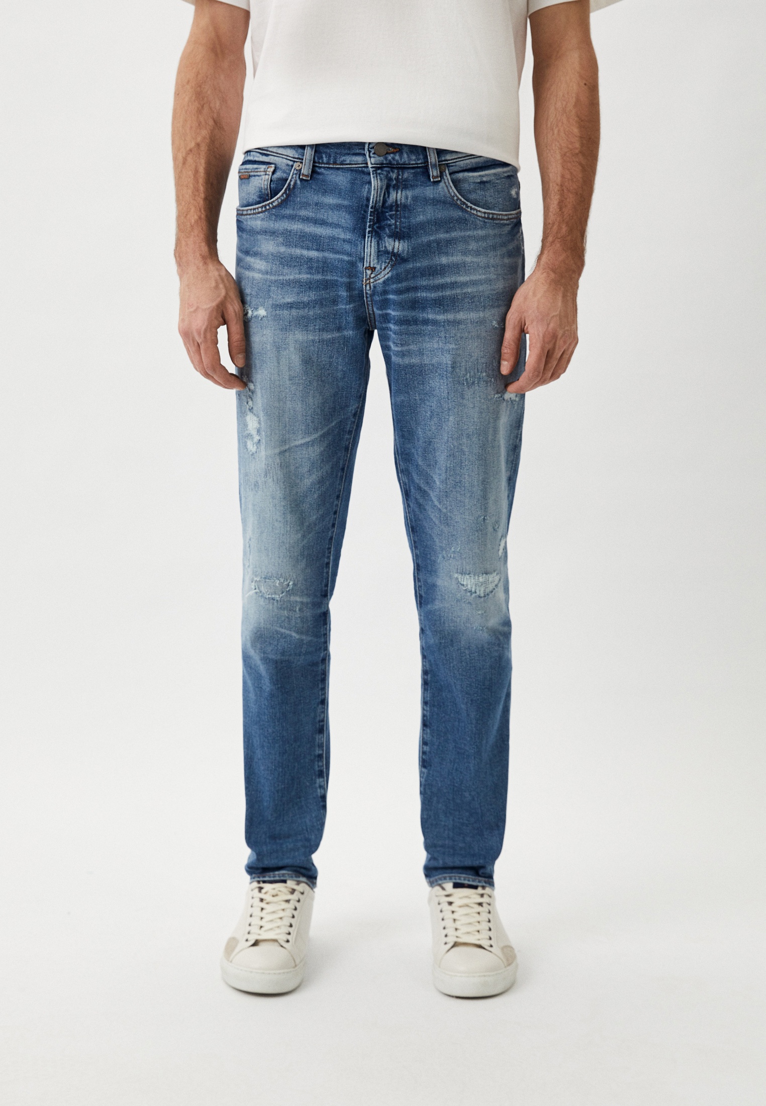 Мужские прямые джинсы Boss (Босс) 50513510: изображение 1