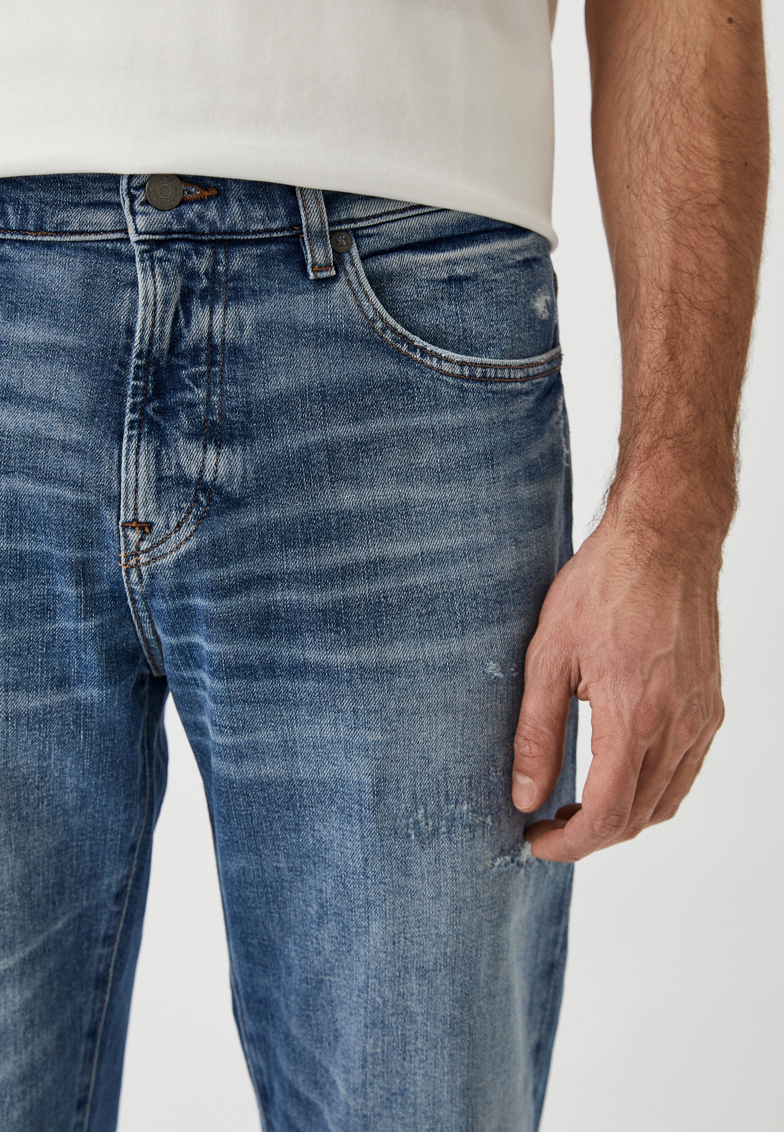 Мужские прямые джинсы Boss (Босс) 50513510: изображение 4