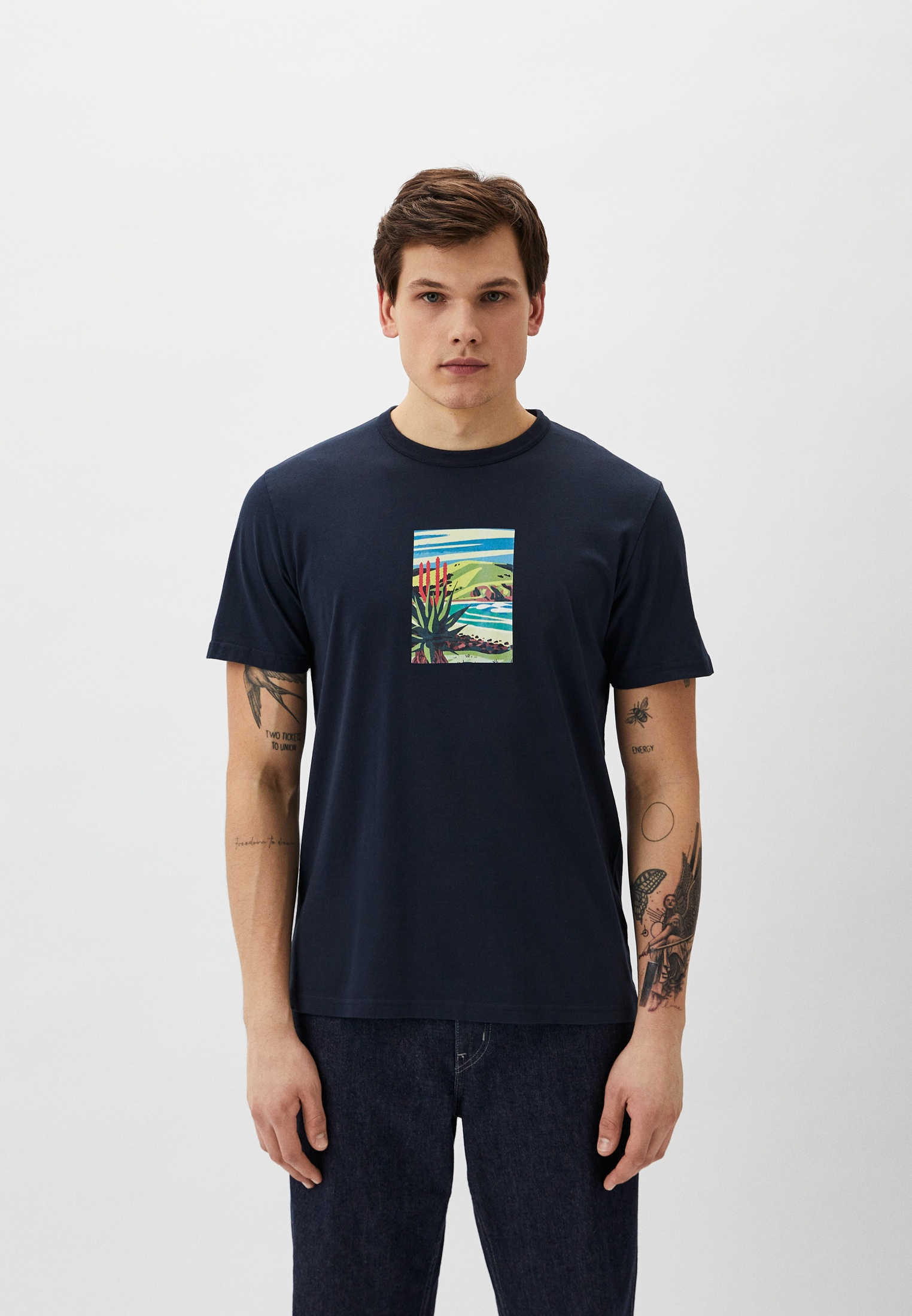 Мужская футболка Woolrich (Вулрич) CFWOTE0130MRUT2926