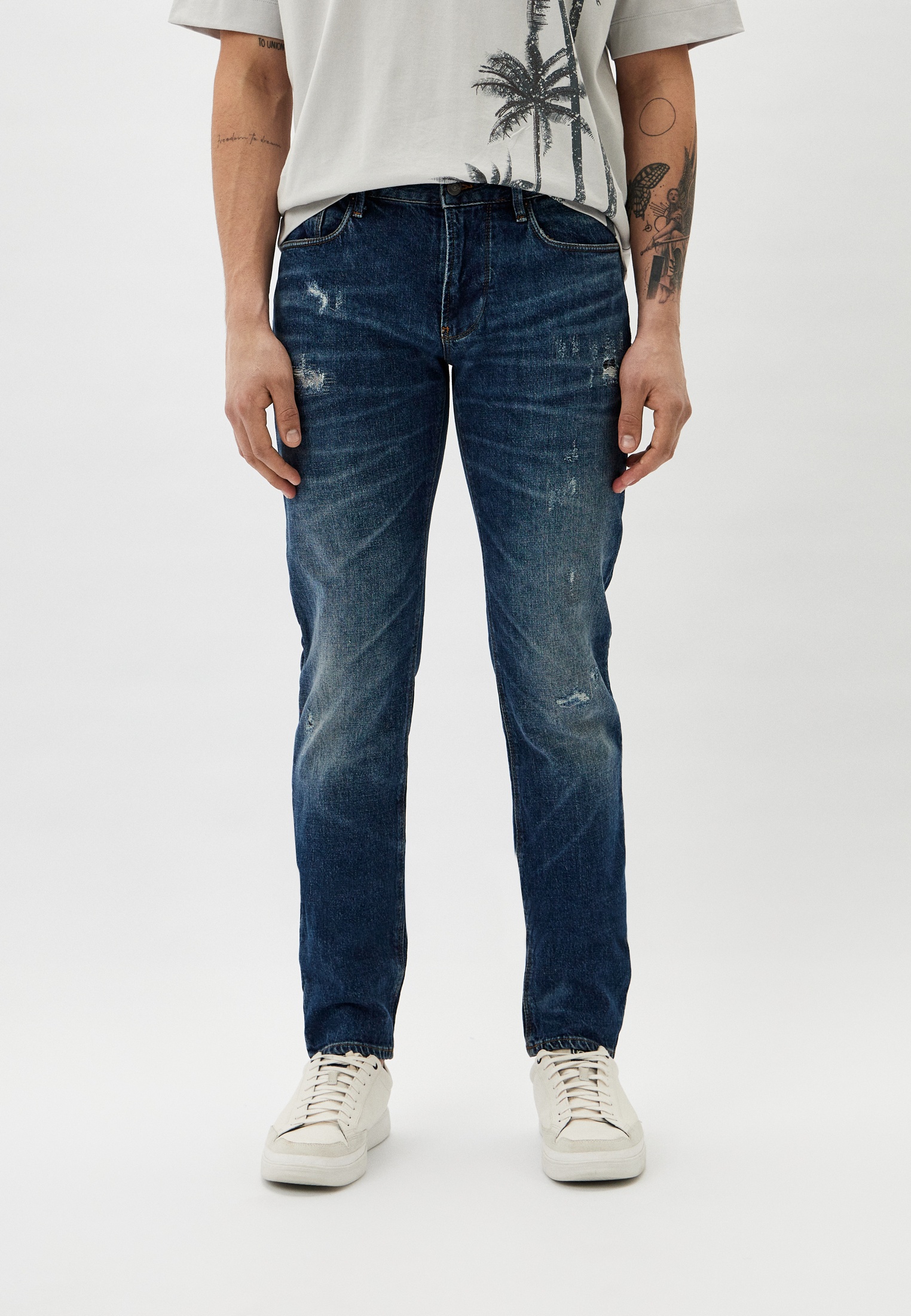 Мужские прямые джинсы Emporio Armani (Эмпорио Армани) 3D1J06 1D06Z: изображение 5