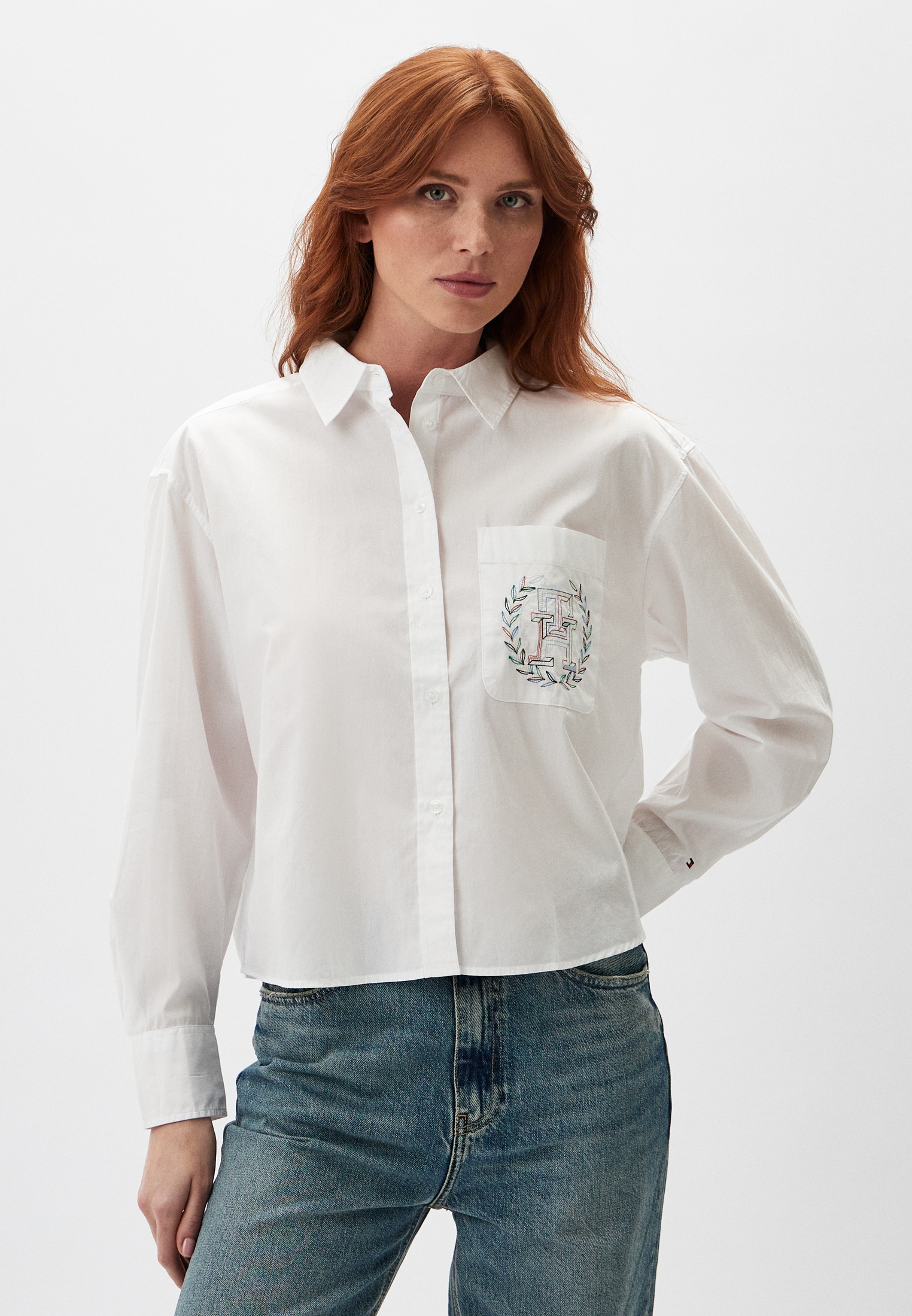 Женские рубашки с длинным рукавом Tommy Hilfiger (Томми Хилфигер ...
