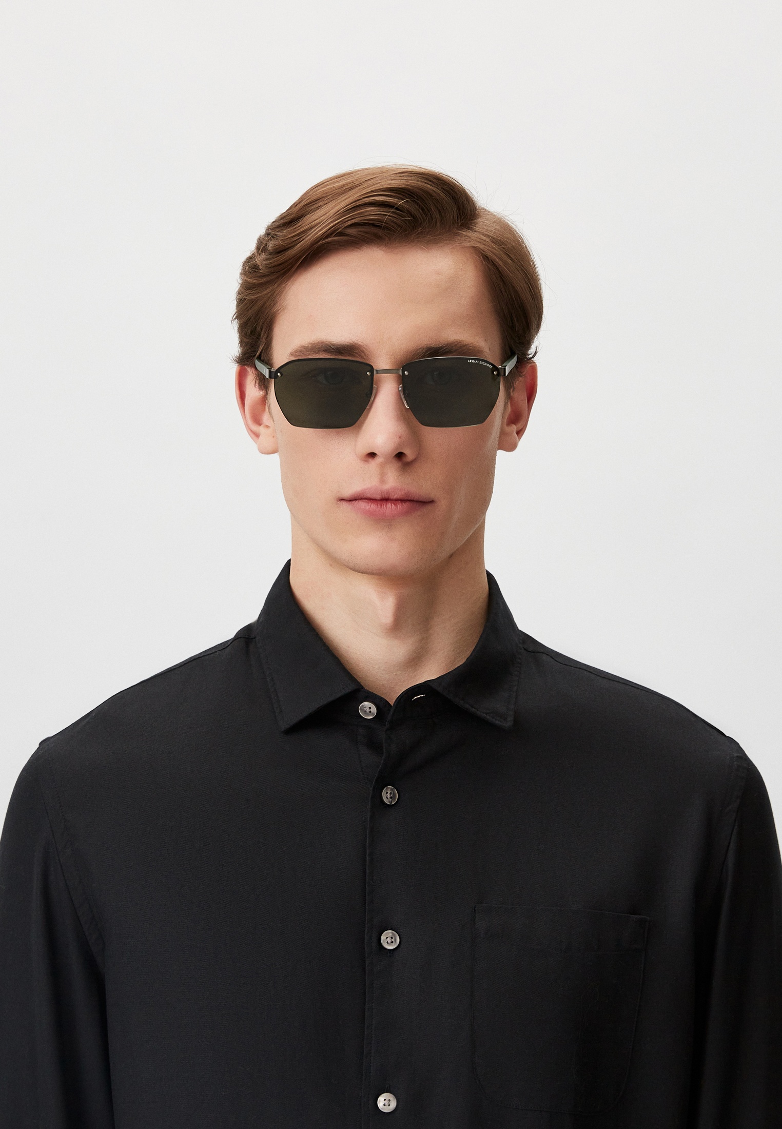 Мужские солнцезащитные очки Armani Exchange 0AX2048S цвет хаки купить ...