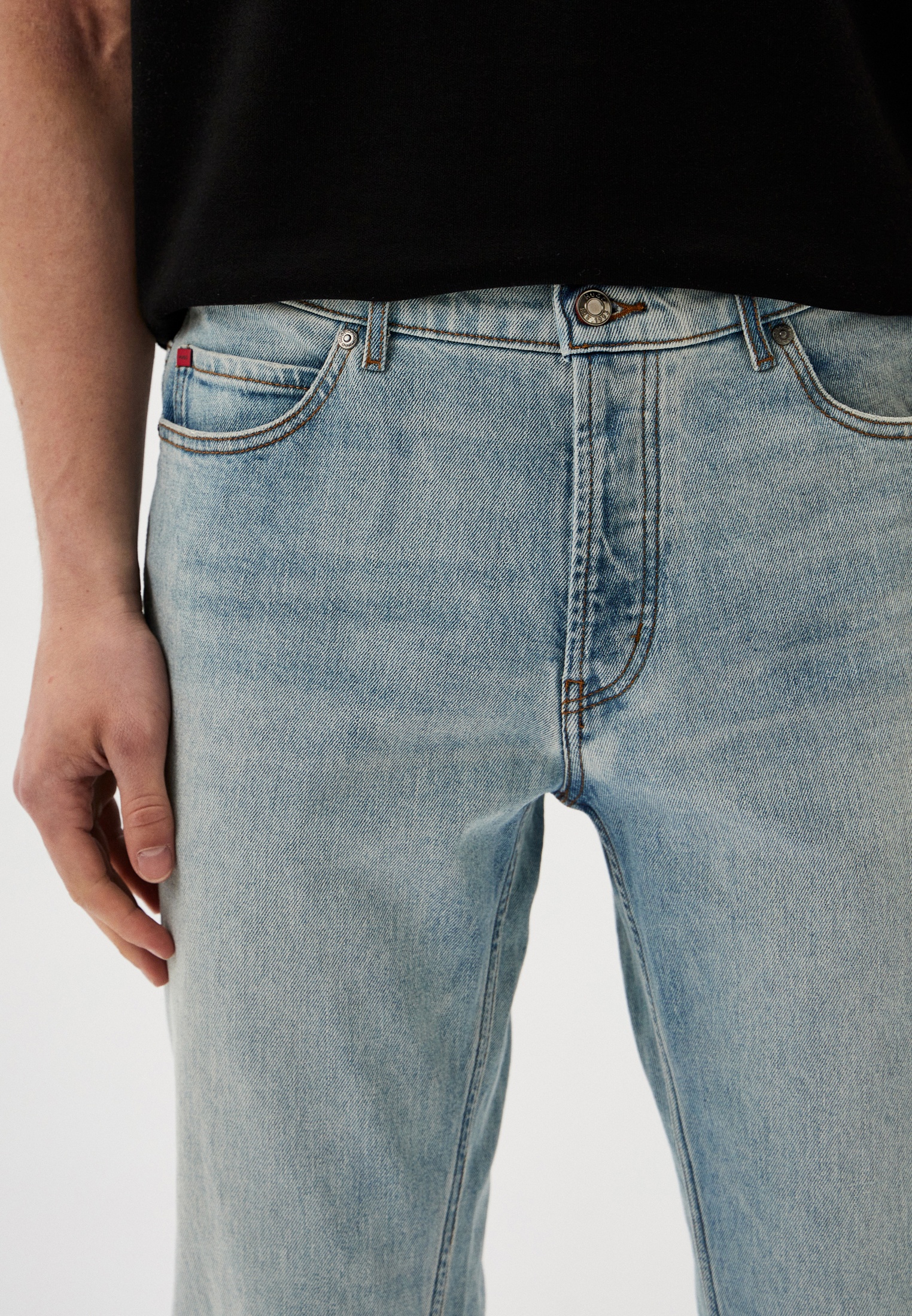 Мужские зауженные джинсы Hugo (Хуго) 50511339: изображение 4