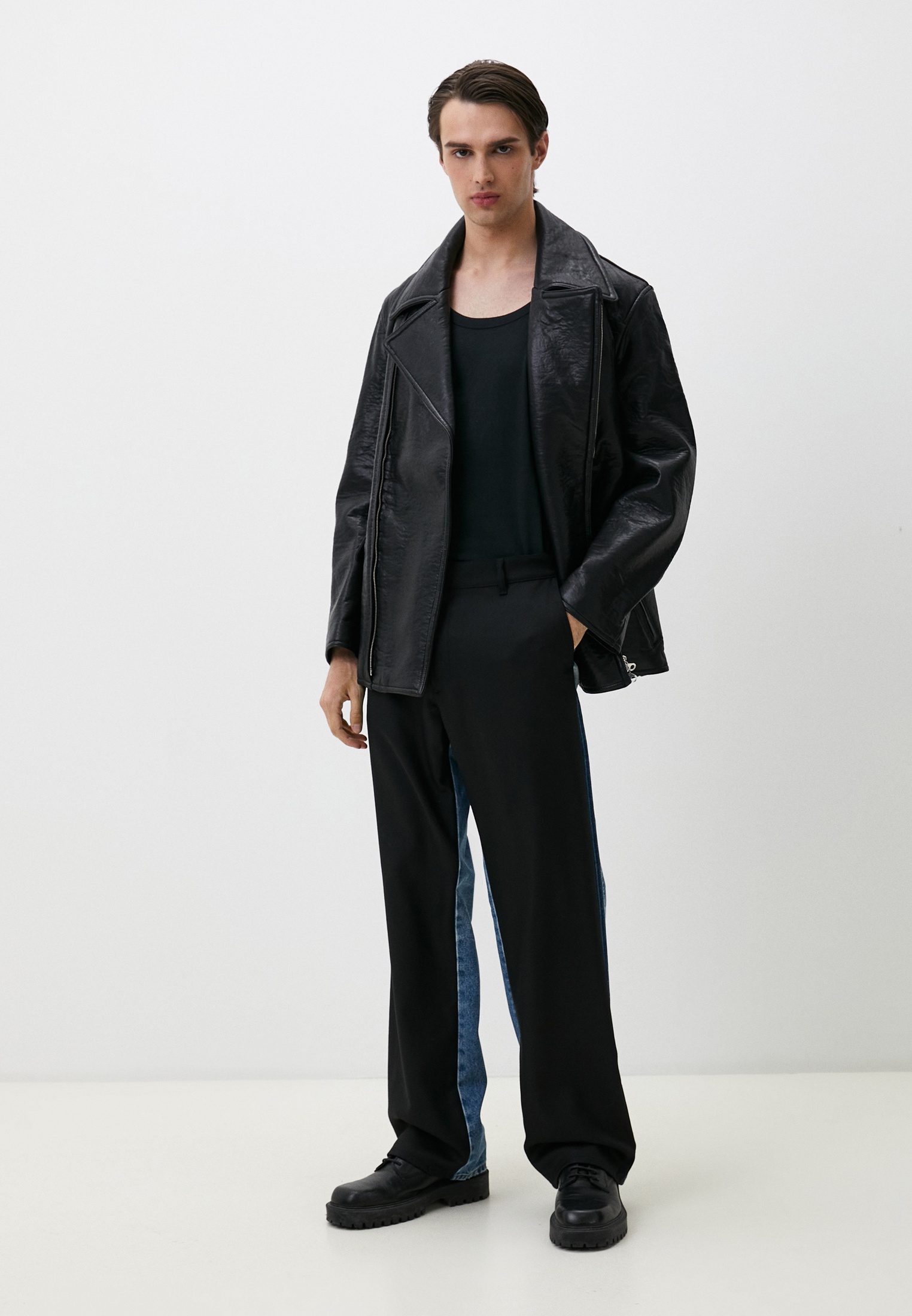 Кожаная куртка Diesel (Дизель) A071320BIAR: изображение 2