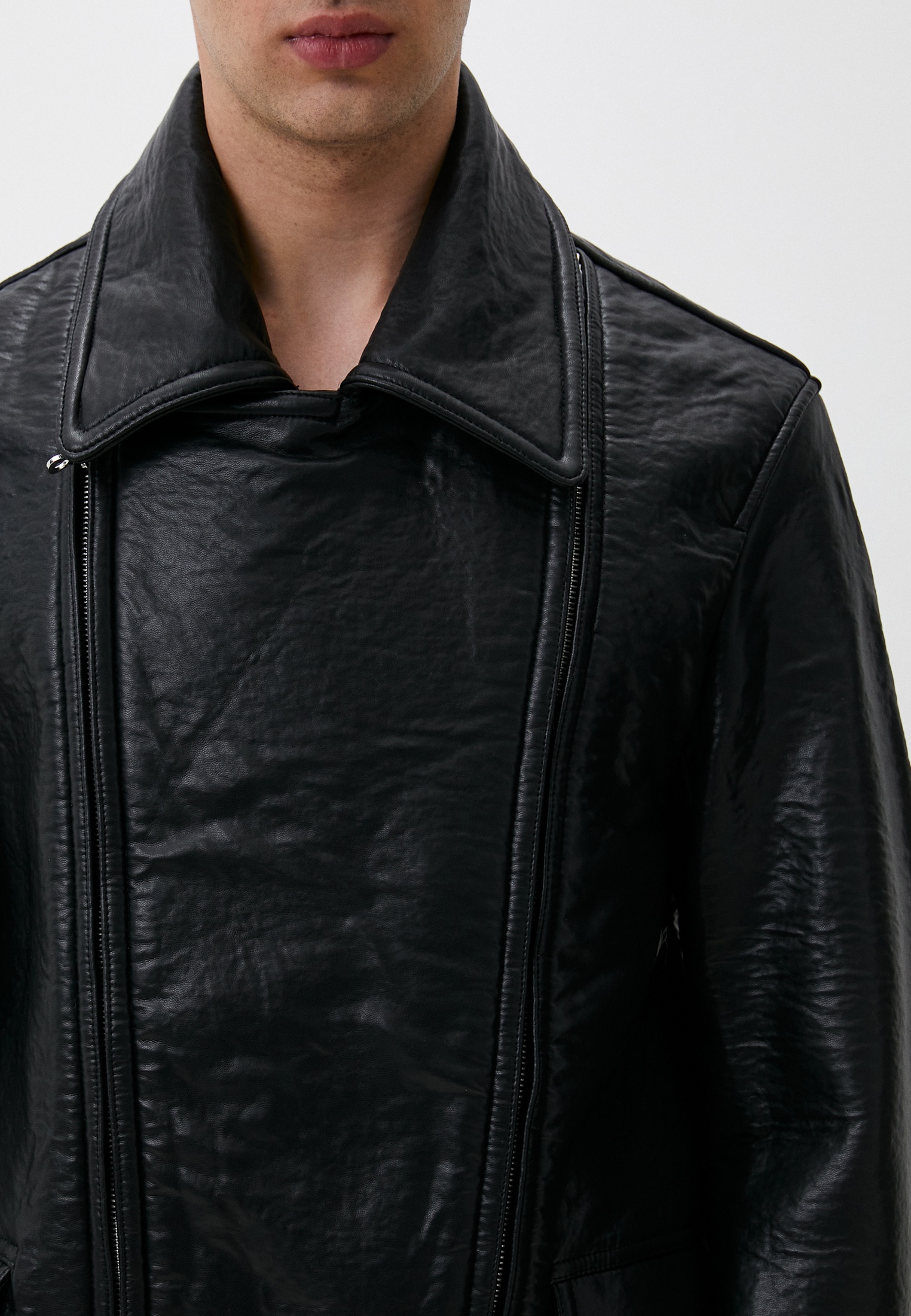 Кожаная куртка Diesel (Дизель) A071320BIAR: изображение 4