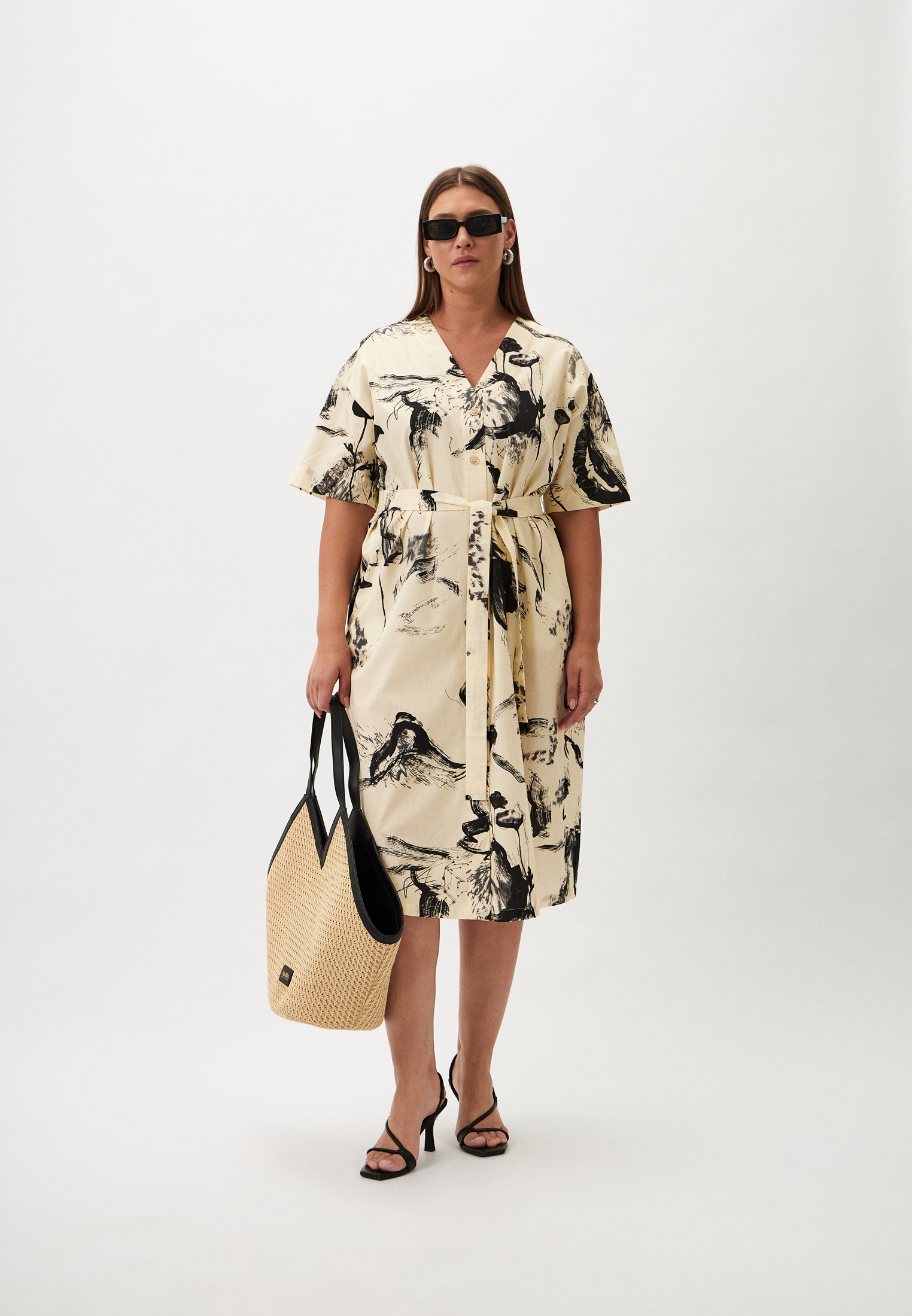 Jupe Longue Marina Rinaldi Taille 54 - Polyester Marron, Neuve Avec étiquettes, Style Maxi Voyage