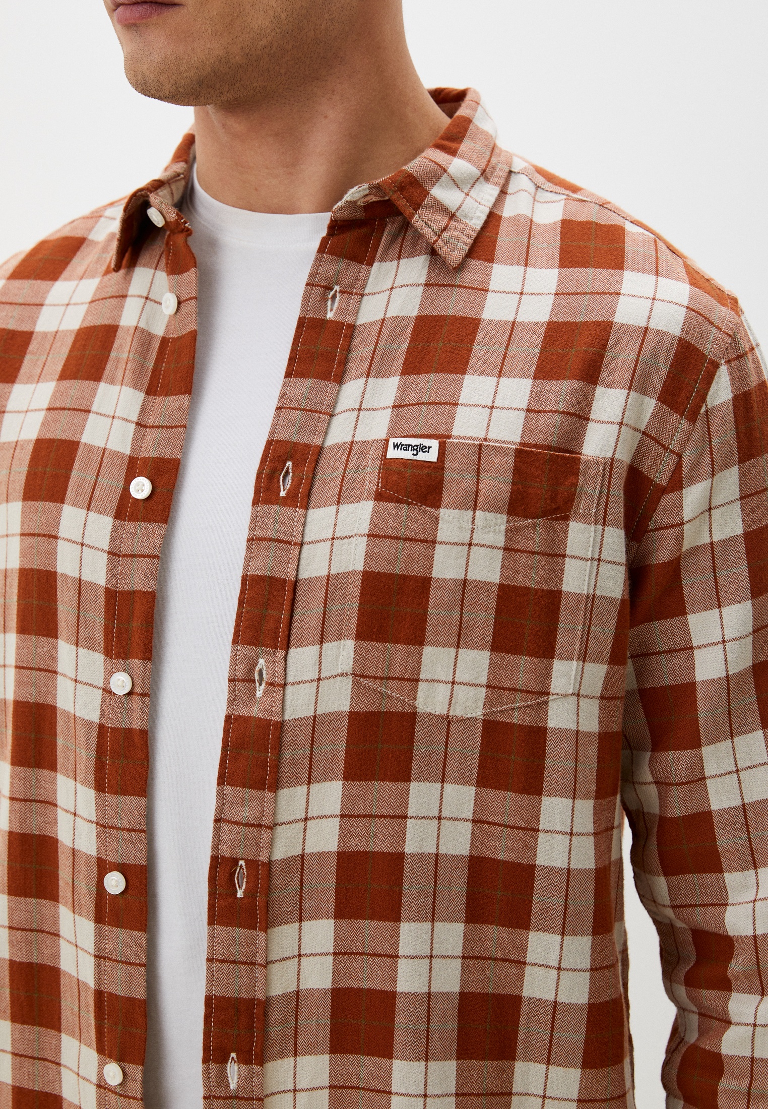 Рубашка с длинным рукавом мужской Wrangler (Вранглер) 112341114 купить ...