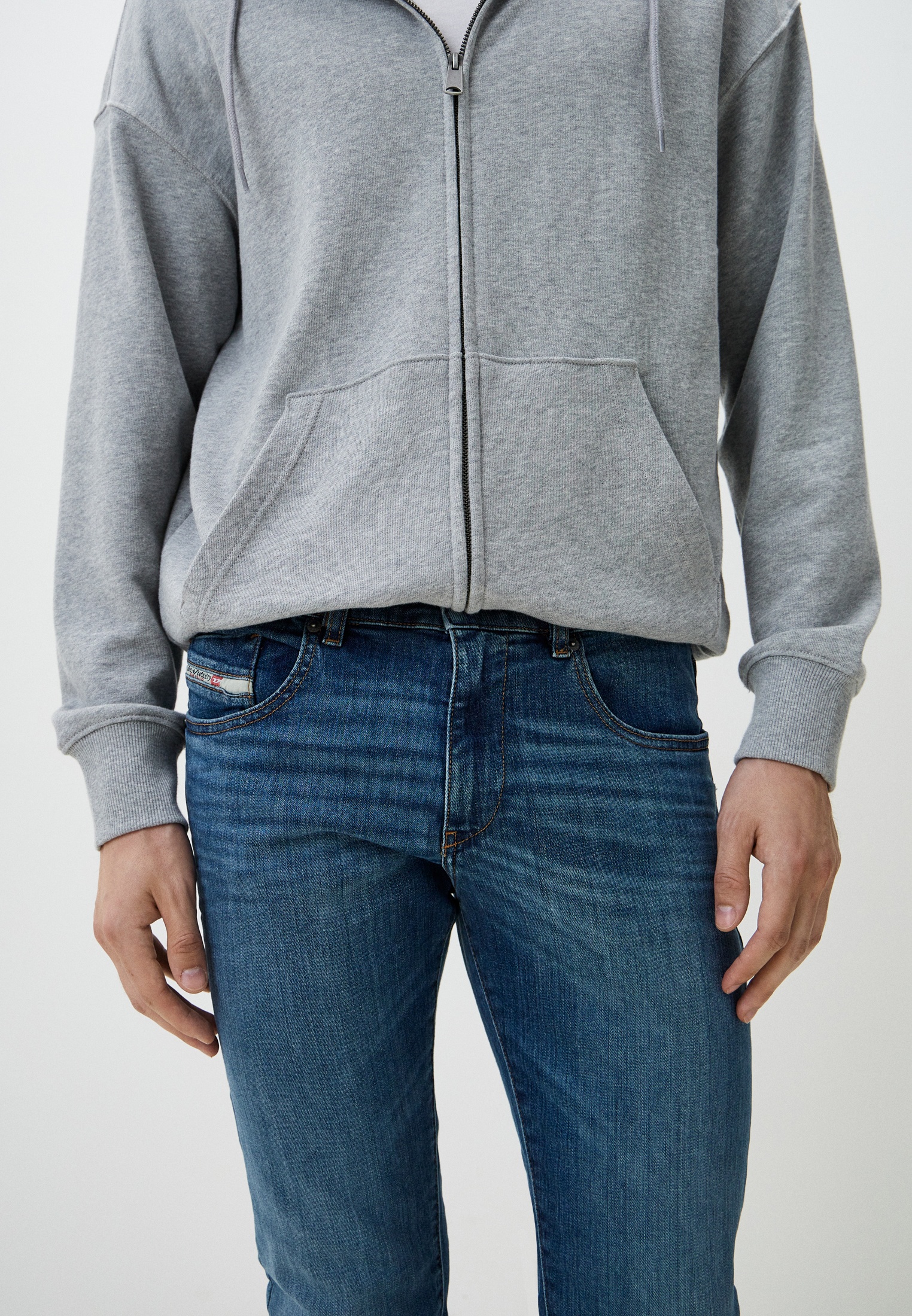 Мужские зауженные джинсы Diesel (Дизель) A035580KIAL: изображение 4