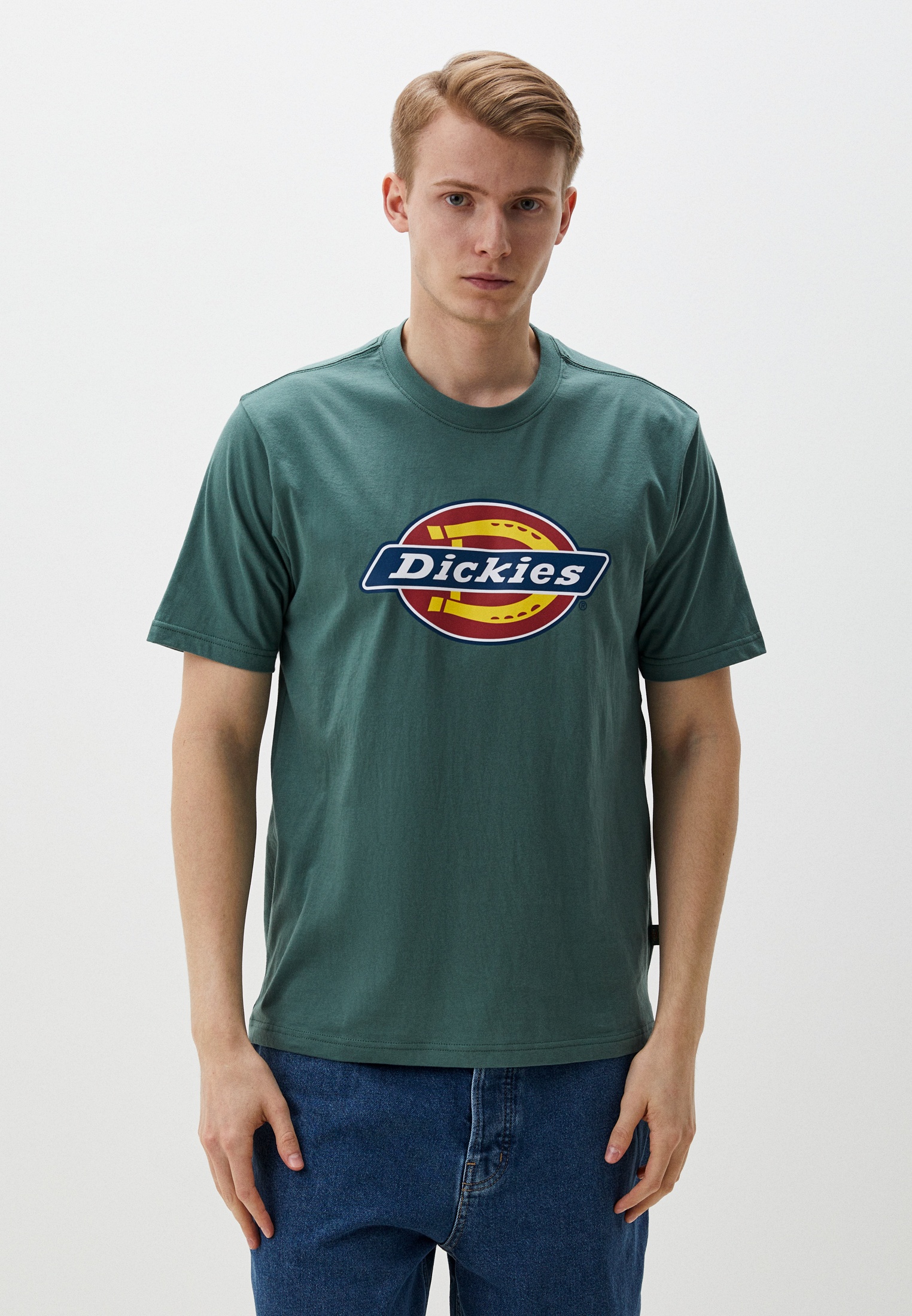 Футболка с коротким рукавом мужской Dickies DK0A4XC9 цвет зеленый ...