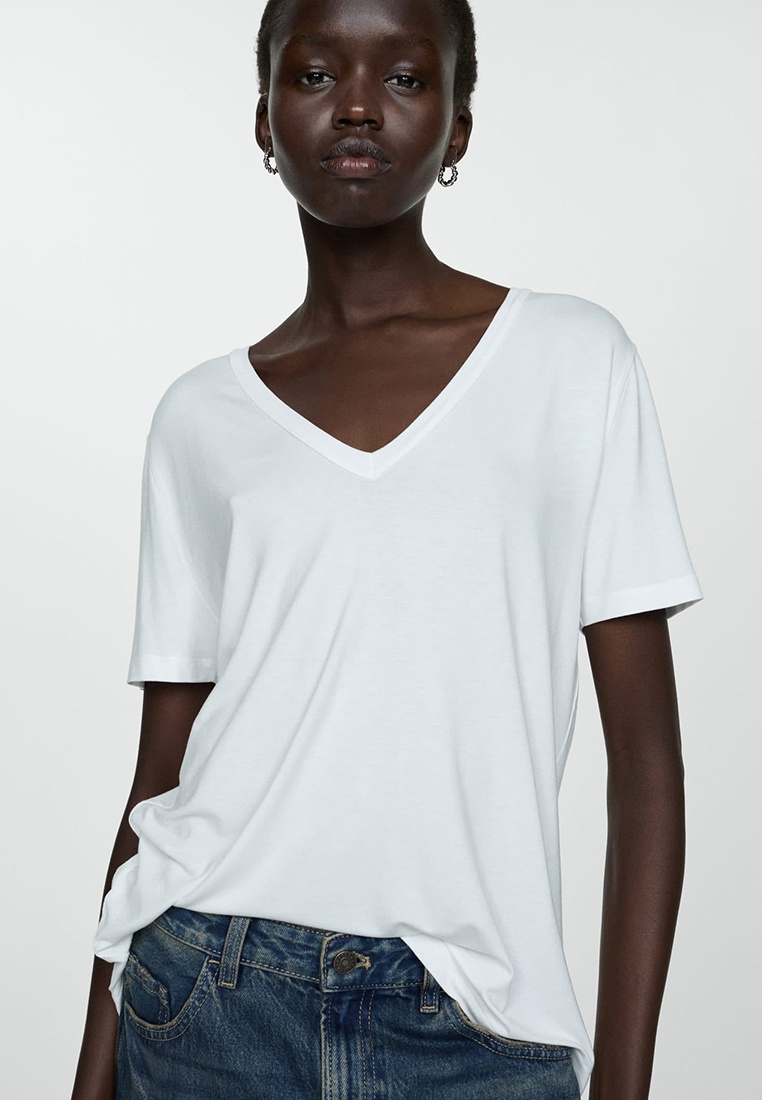 Футболка с коротким рукавом Mango (Манго) 77070580