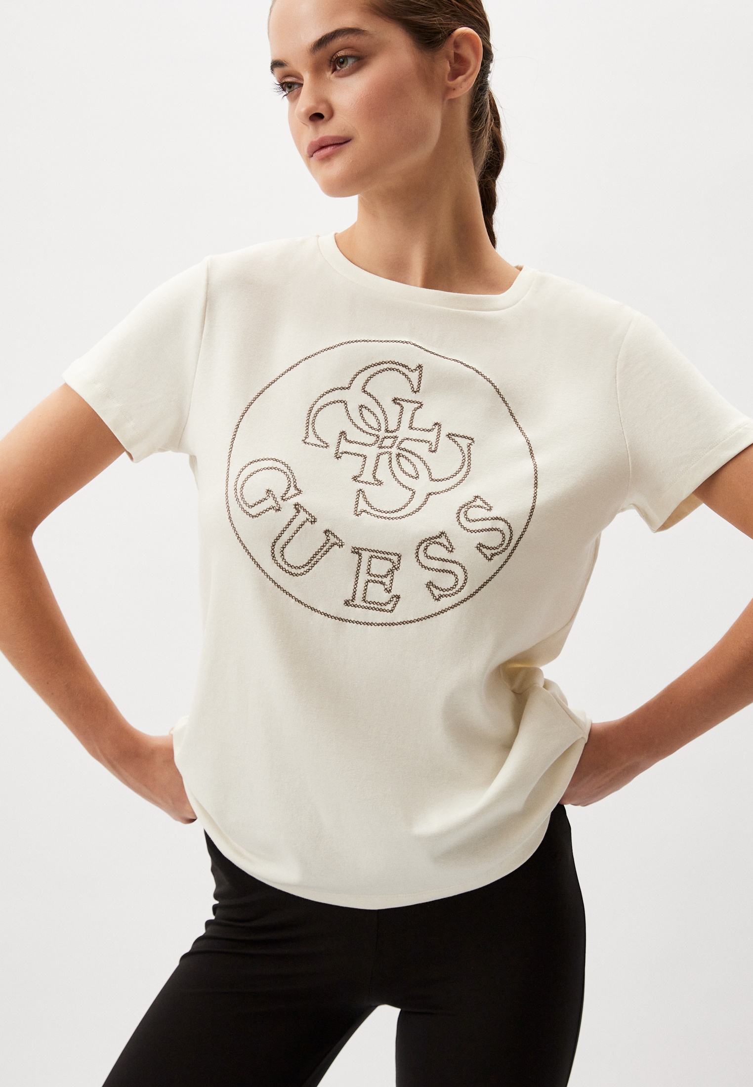 Футболка с коротким рукавом женский Guess (Гесс) V4YI03KCB61 цвет ...