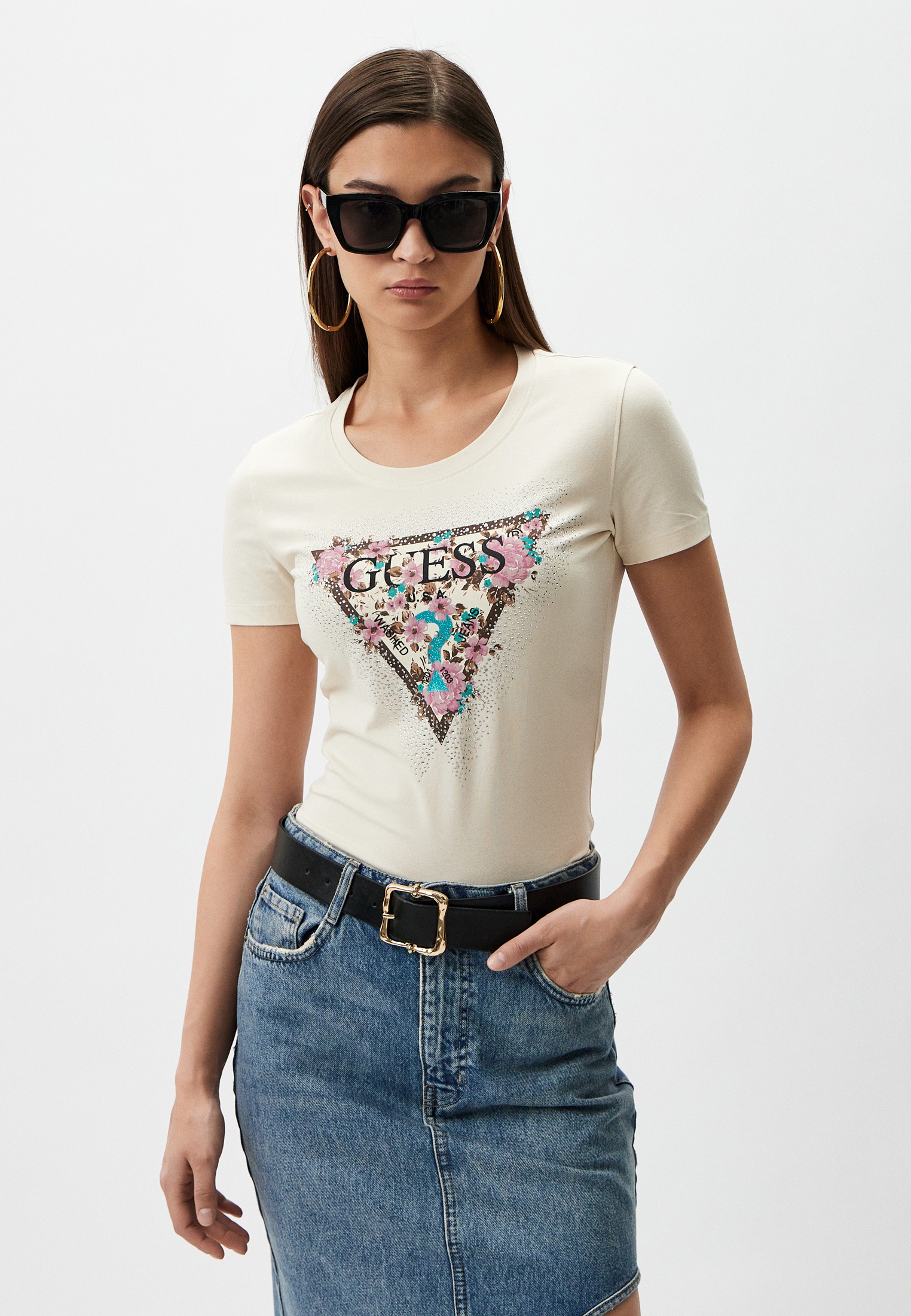 Футболка с коротким рукавом Guess (Гесс) W4YI26J1314