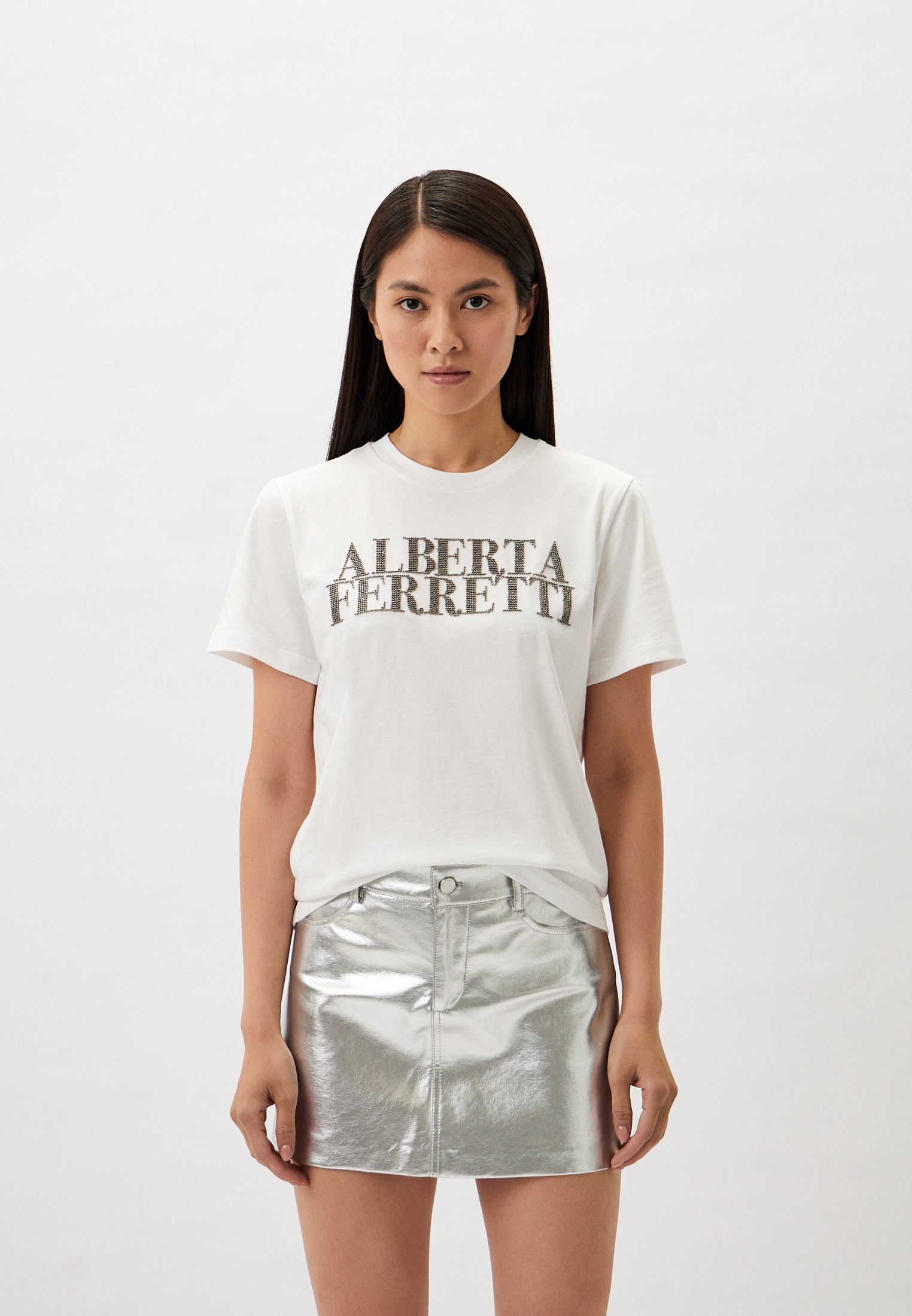 Футболка с коротким рукавом Alberta Ferretti 0703 6660