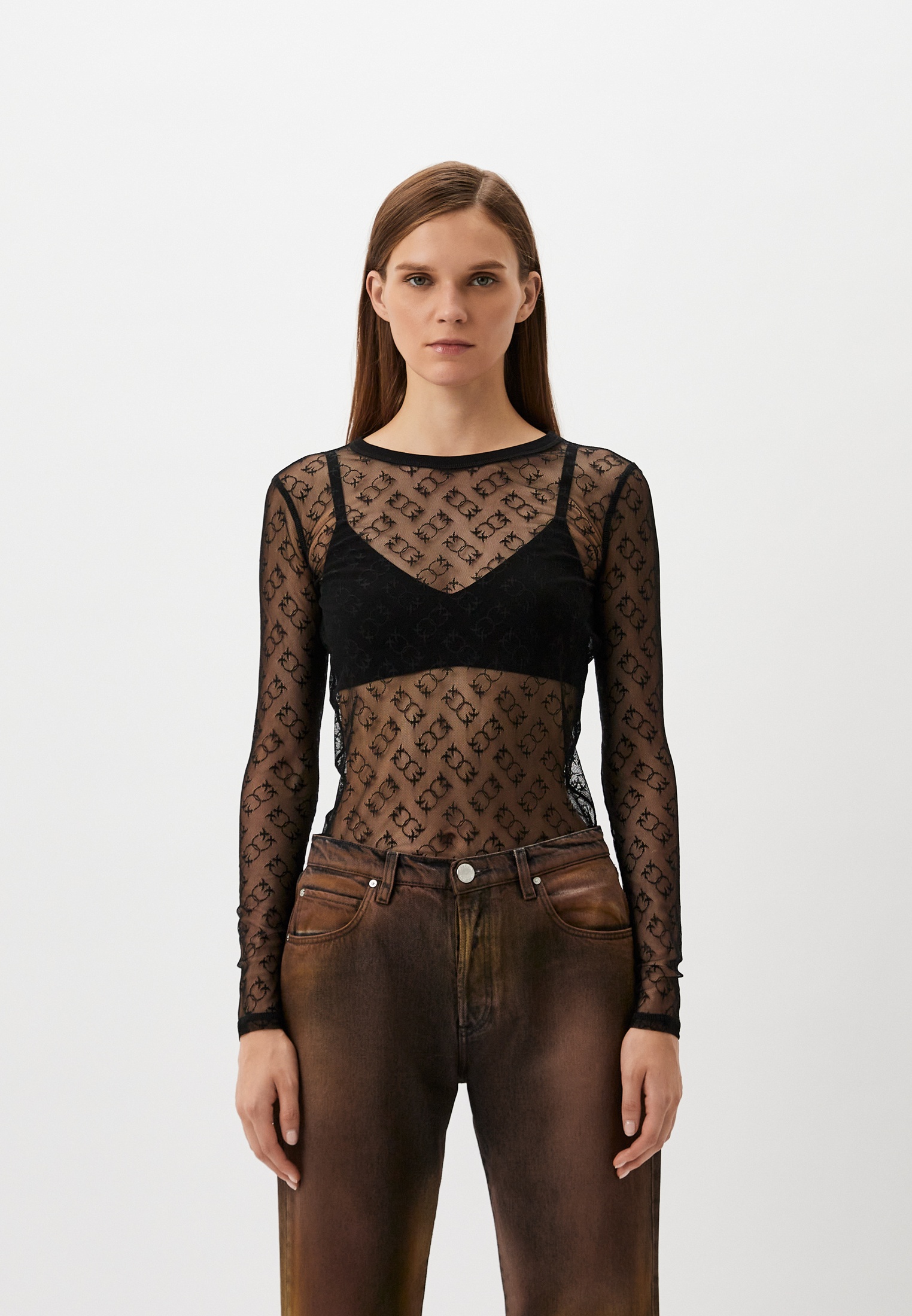 Футболка с длинным рукавом Pinko (Пинко) 103711A21J